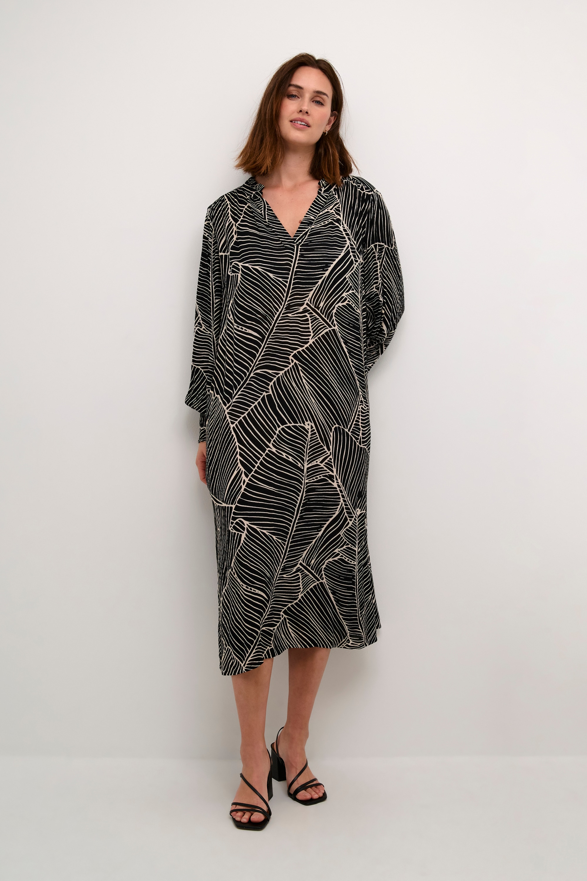 KAFFE Midikleid »Kleid KAgenette«