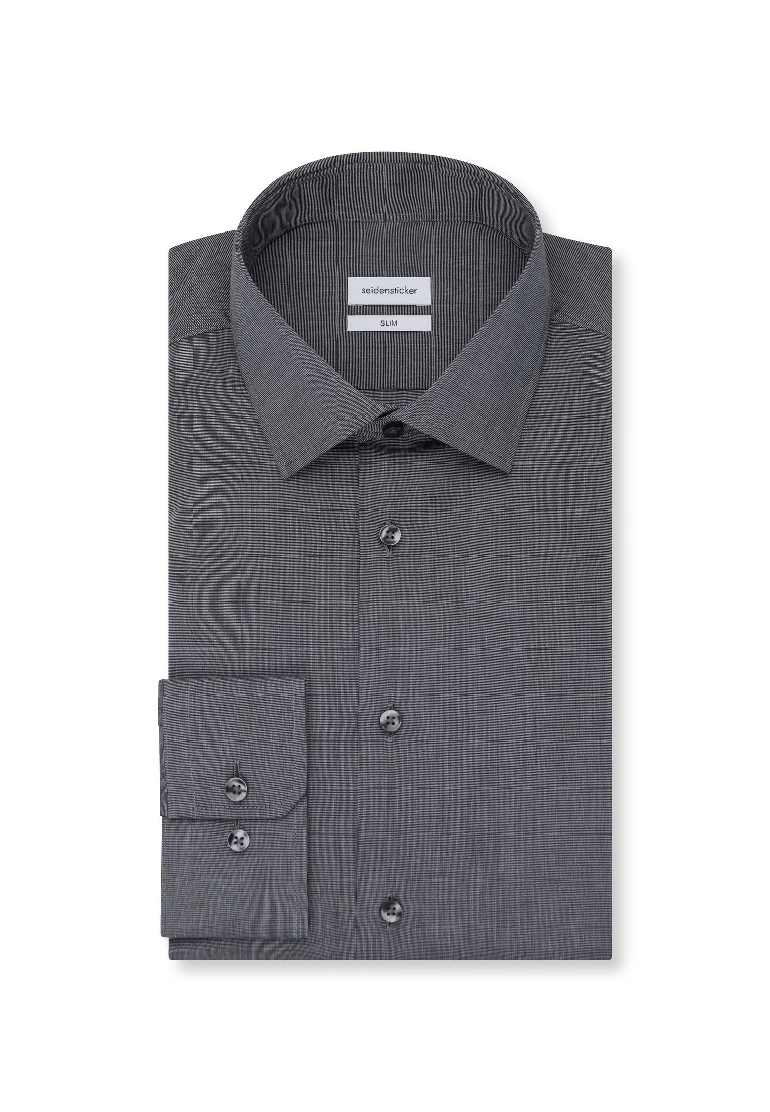 seidensticker Businesshemd »Schwarze Rose« Slim 1/1 Extra lang Kentkragen Uni