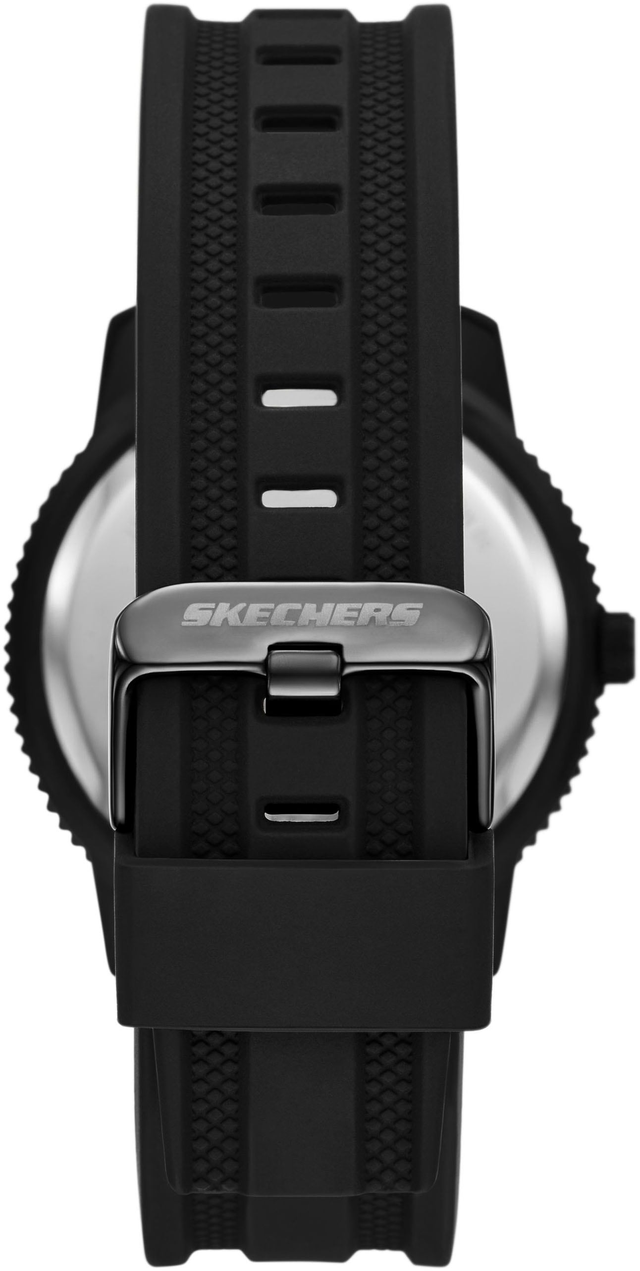 Skechers Quarzuhr »LACHMAN« Armbanduhr, Herrenuhr, Silikonarmband, analog, Tag