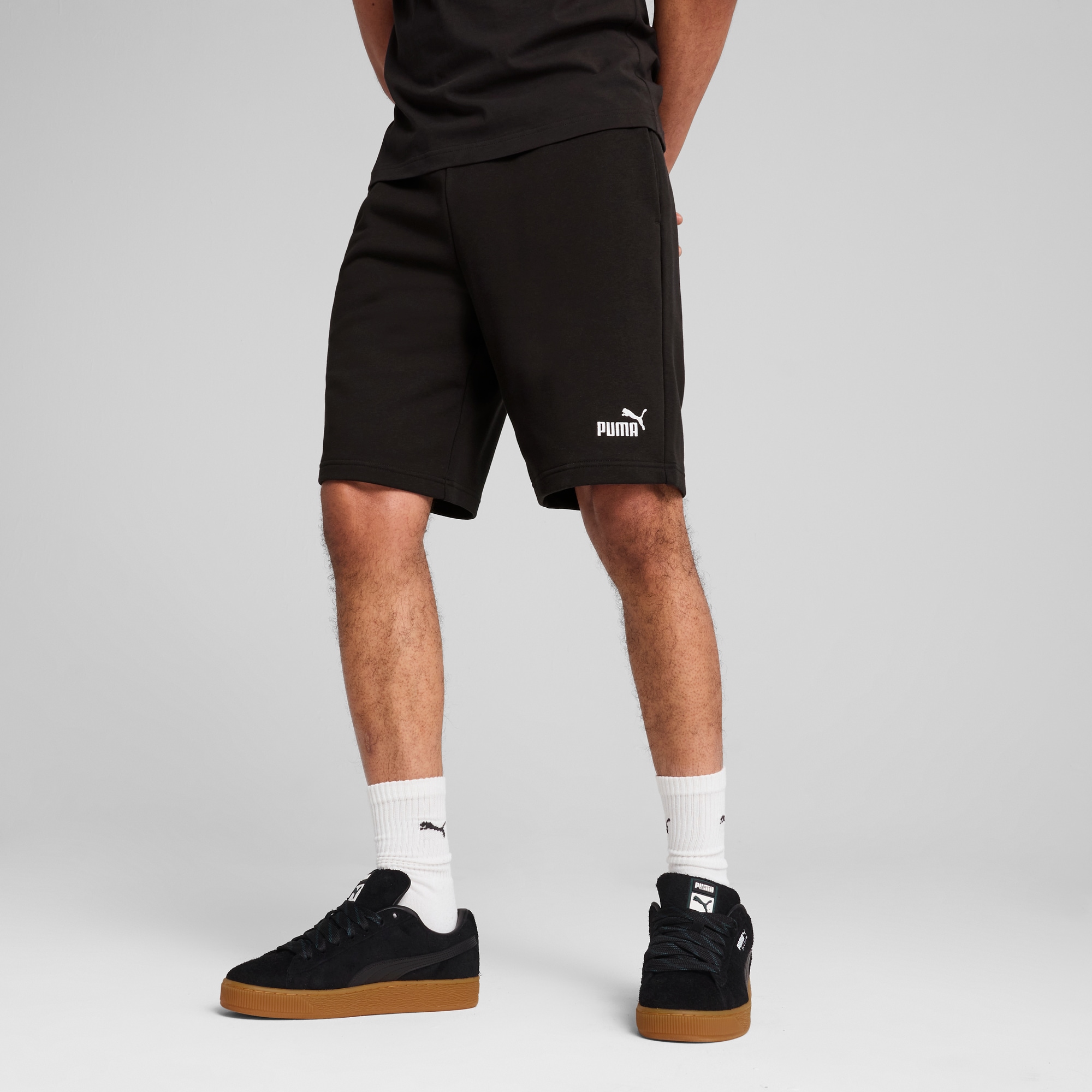 PUMA Trainingsshorts »ESS NO. 1 LOGO SHORTS 10"«, Sweatshorts mit weichem French Terry Material