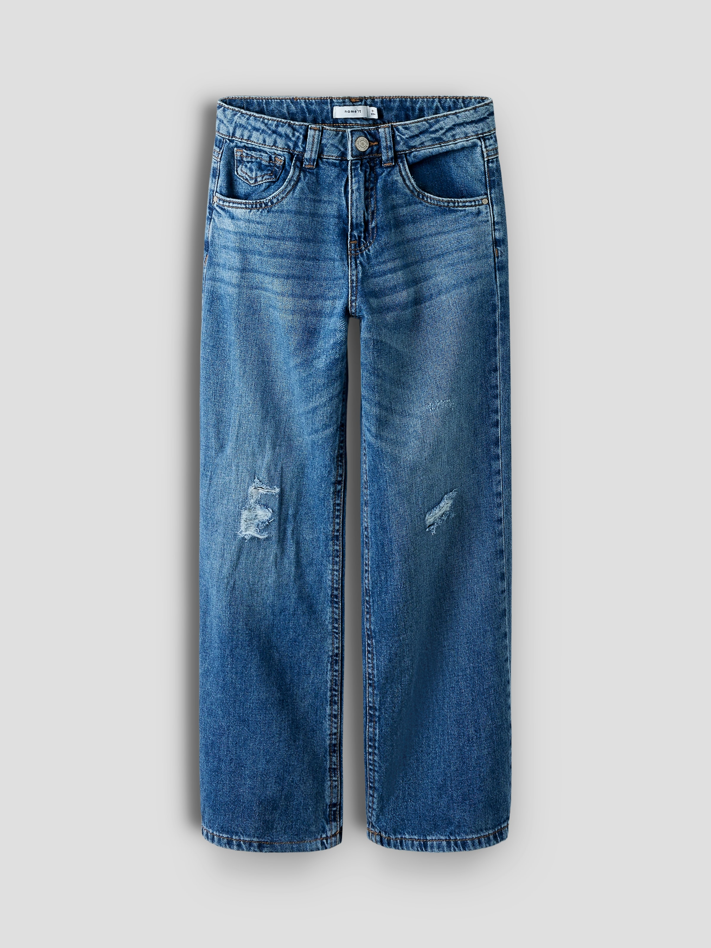 Name It 5-Pocket-Jeans »NKFROSE HW WIDE JEANS 141«, mit Destroyed Effekt