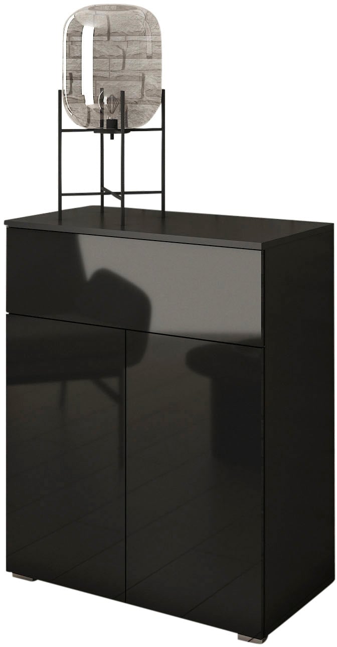 INOSIGN Sideboard »PARIS«, (1 St.), Moderne 72cm breite grifflose Kommode, vielseitig einsetzbar