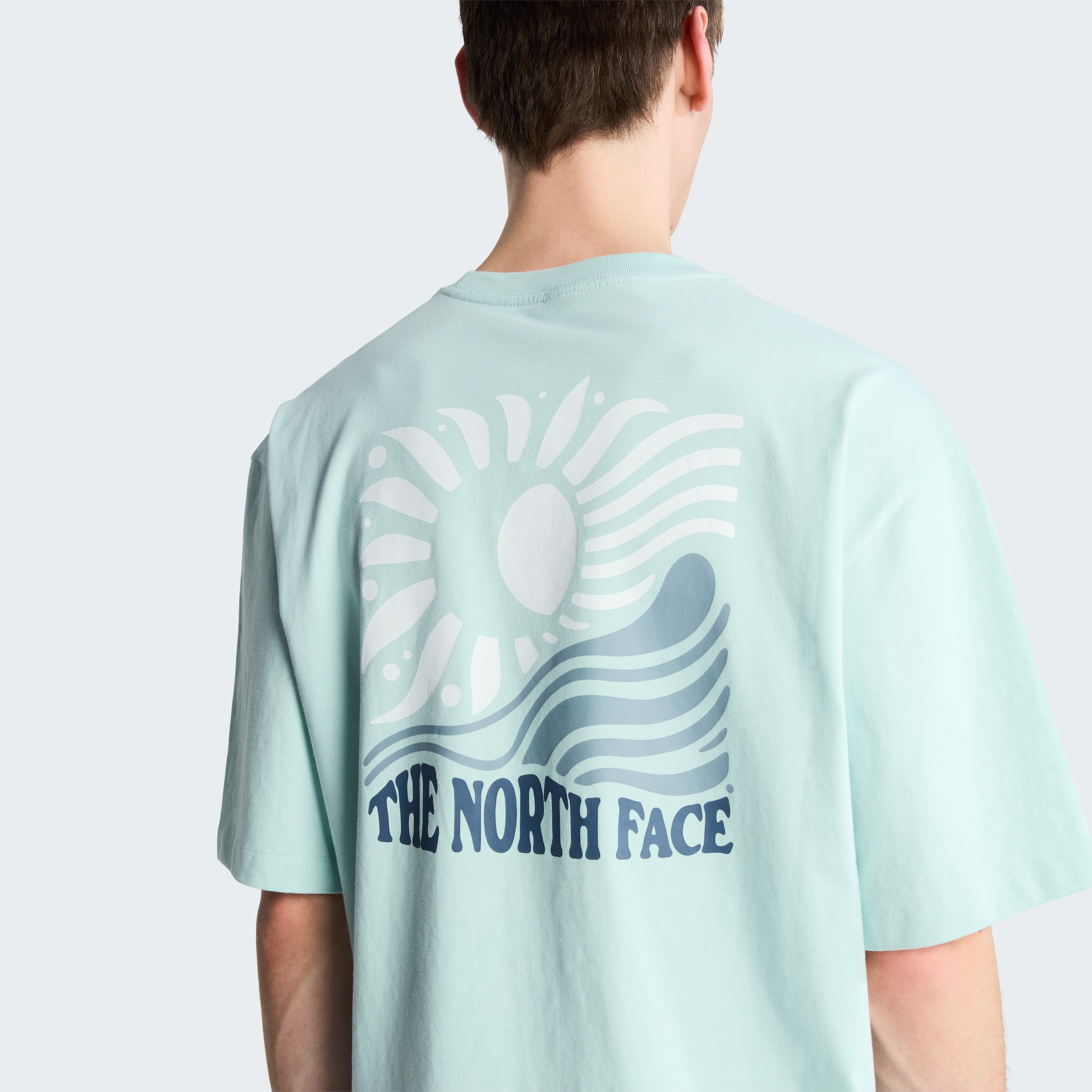 The North Face T-Shirt »M SUN OVERSIZE SHORT SLEEVE TEE-GRAPHIC« sportlicher Stil, Kurzarm, für sportliche Aktivitäten und Freizeit