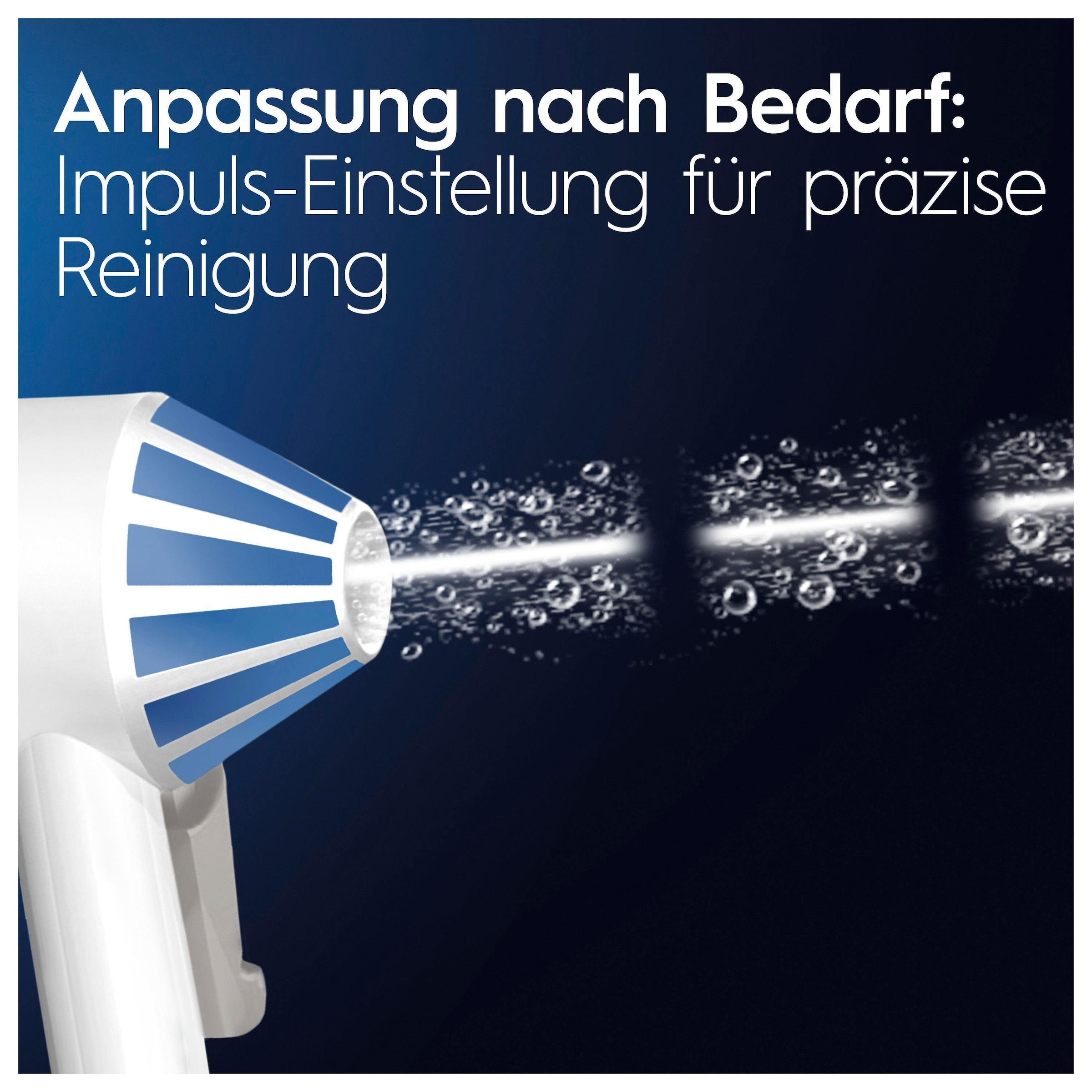 Oral-B Munddusche »AquaCare 6«, 3 St. Aufsätze}, Kabellose mit Oxyjet-Technologie