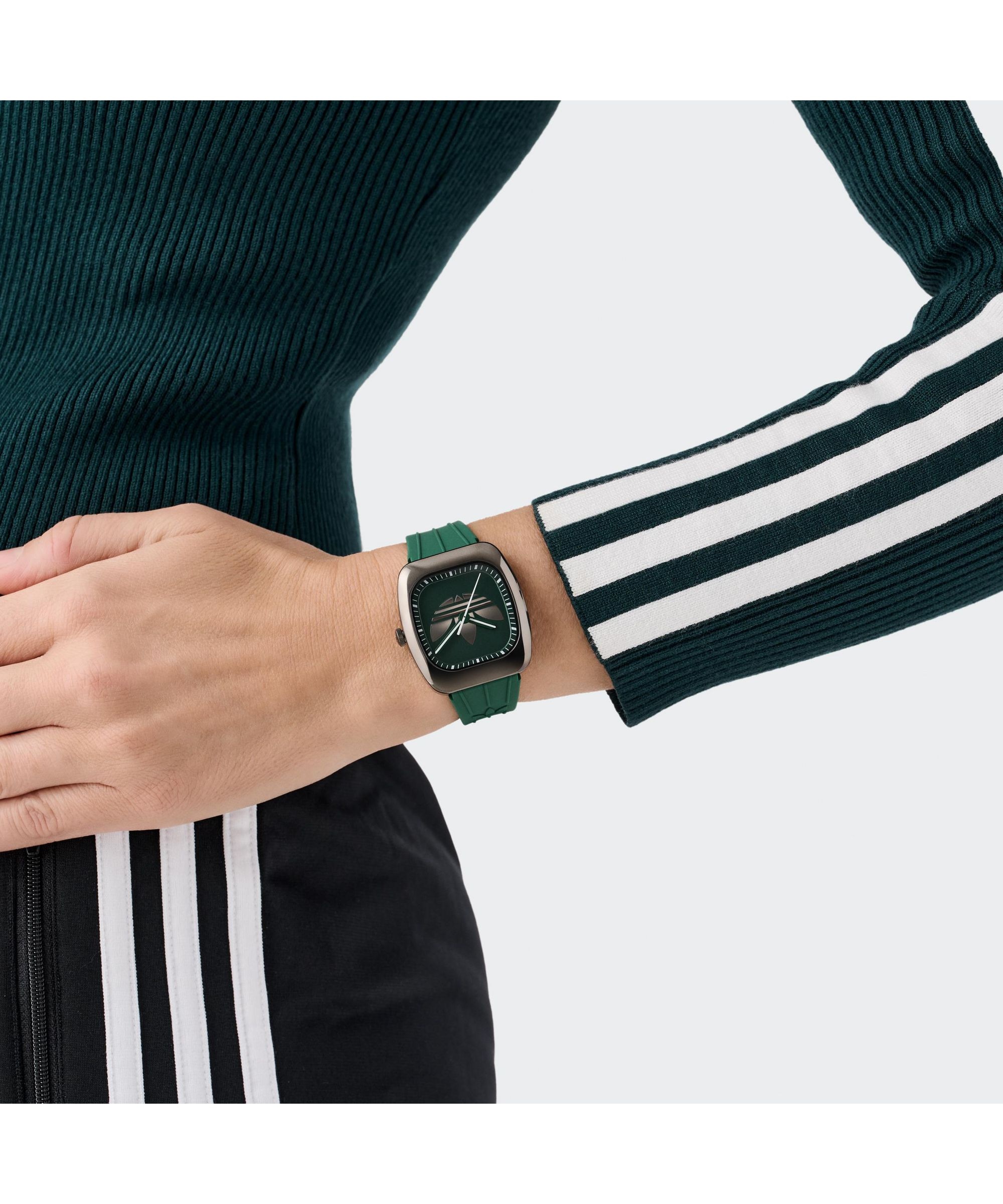 adidas Originals Quarzuhr »Retro Wave One« Armbanduhr, Damenuhr, Herrenuhr, Silikonarmband, analog