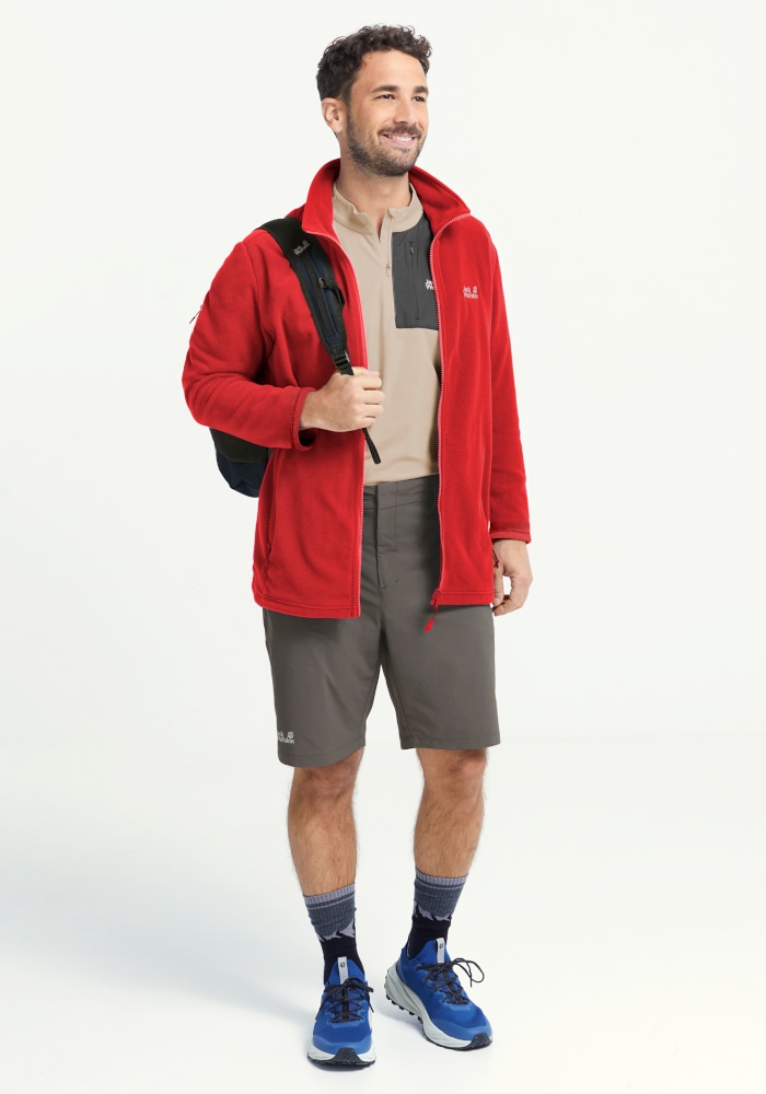 Jack Wolfskin Fleecejacke »TAUNUS 100 FZ M« mit Reißverschluss, winddicht, windabweisend