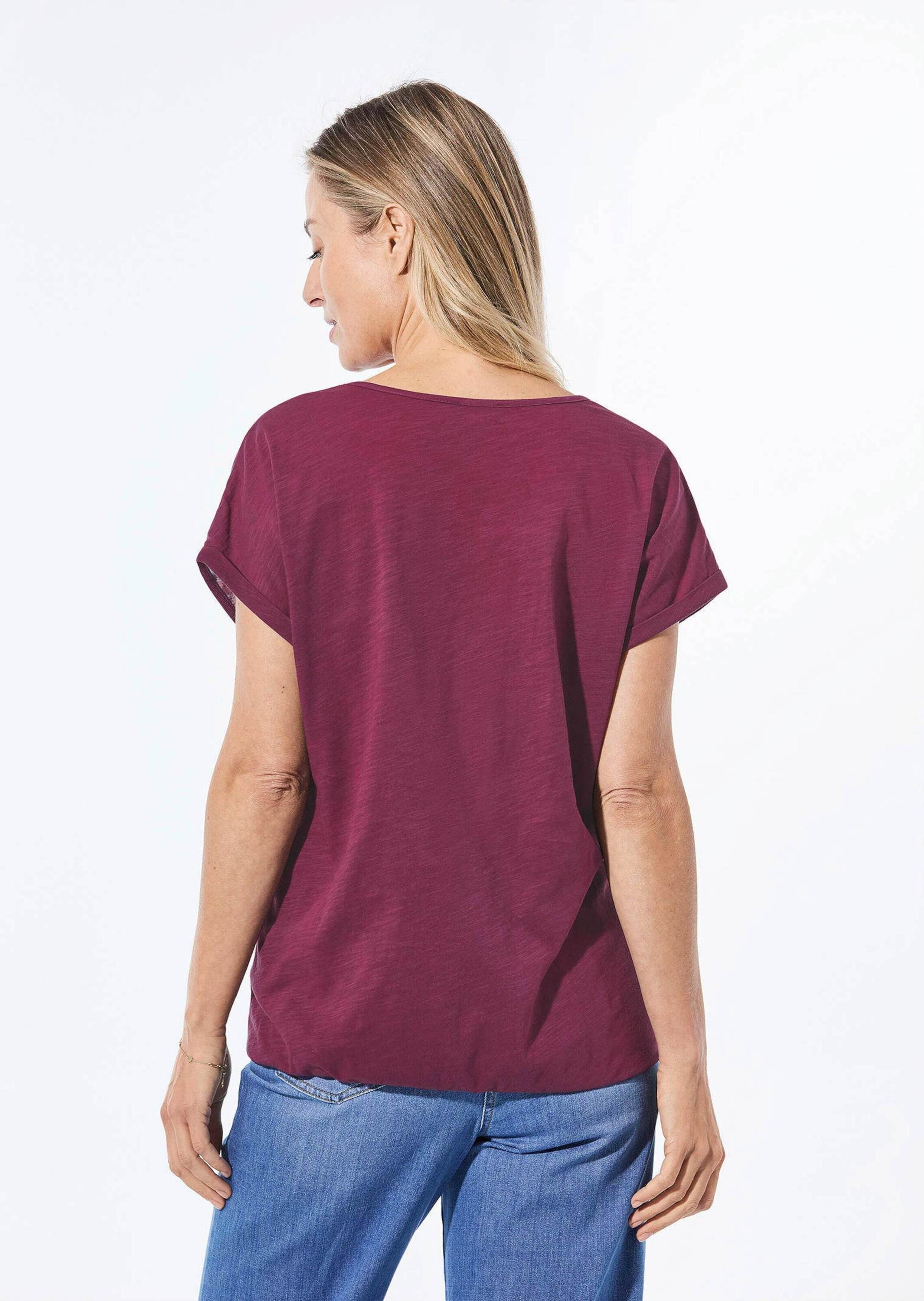 GOLDNER Kurzarmshirt »Shirt aus Effektgarn«