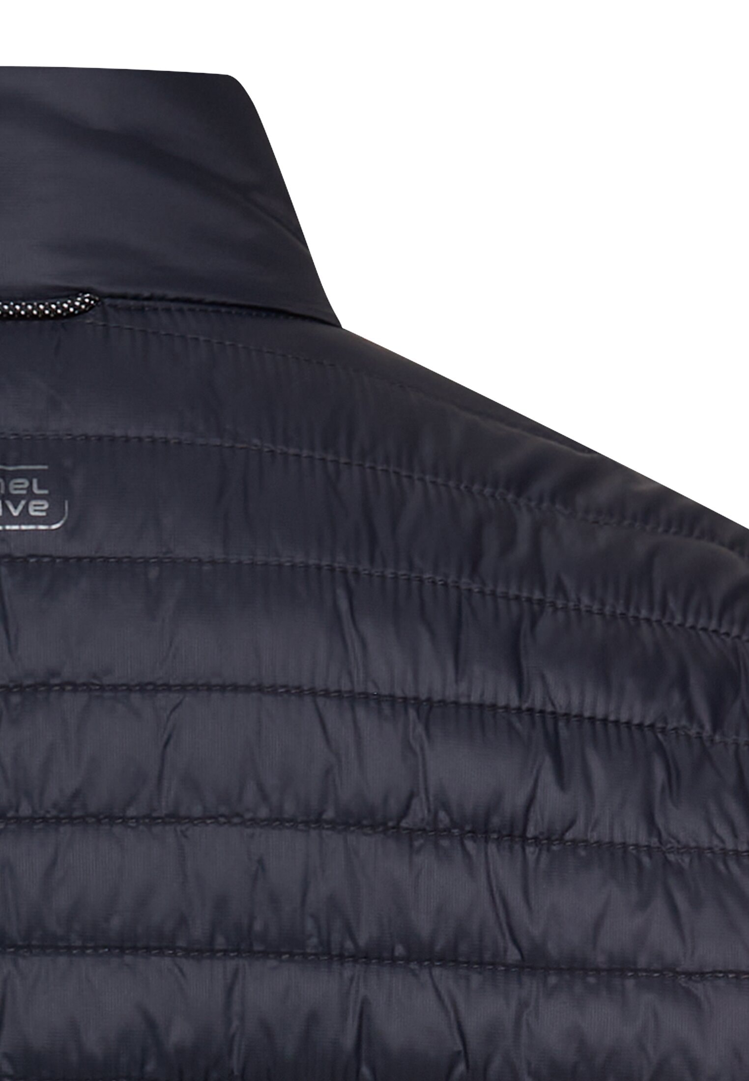 camel active Steppjacke ohne Kapuze mit Stehkragen und Reißverschlusstaschen