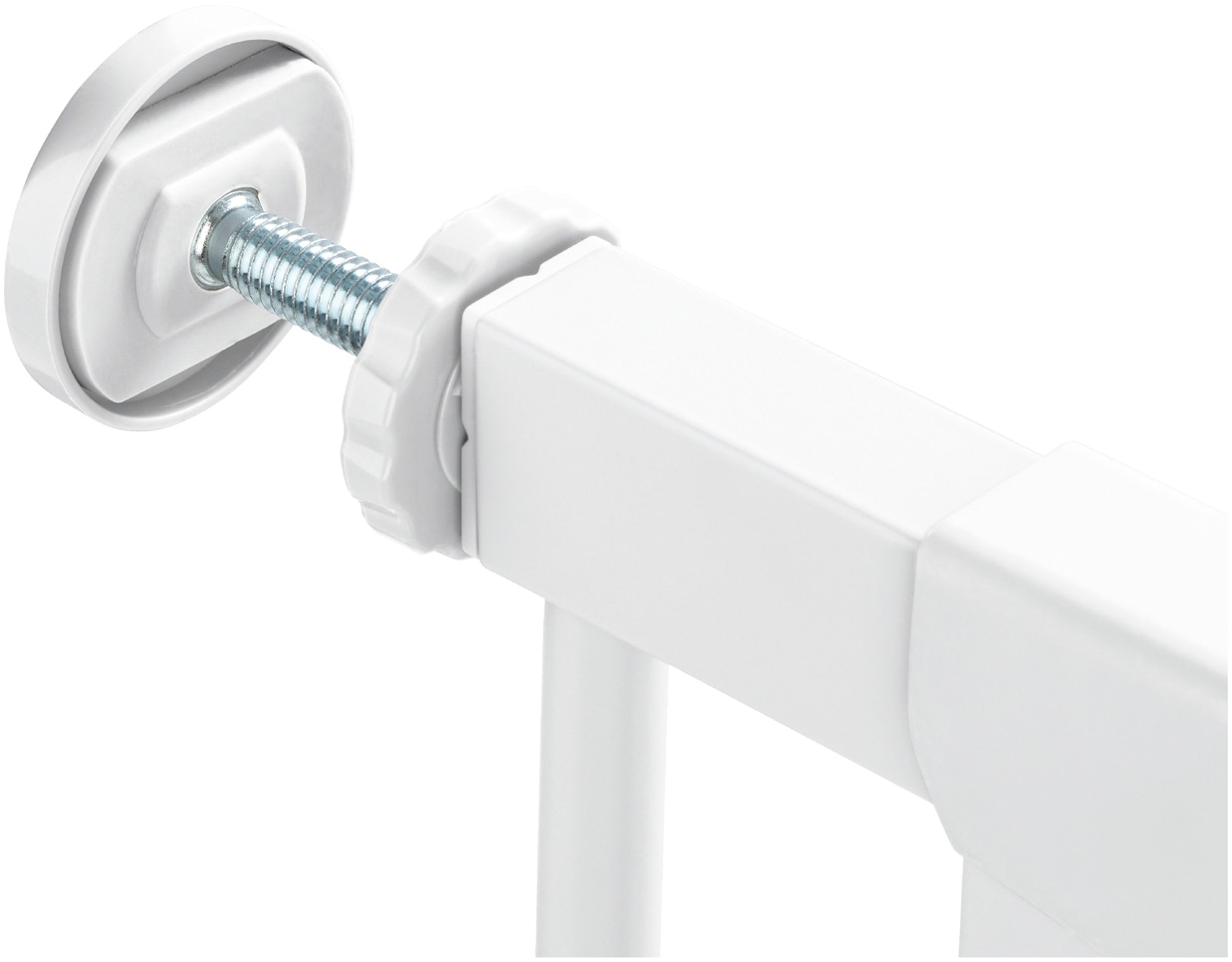 Hauck Türschutzgitter »Clear Step Autoclose 2, White«, auch als Treppenschutzgitter verwendbar; 75-80, flacher Durchgang