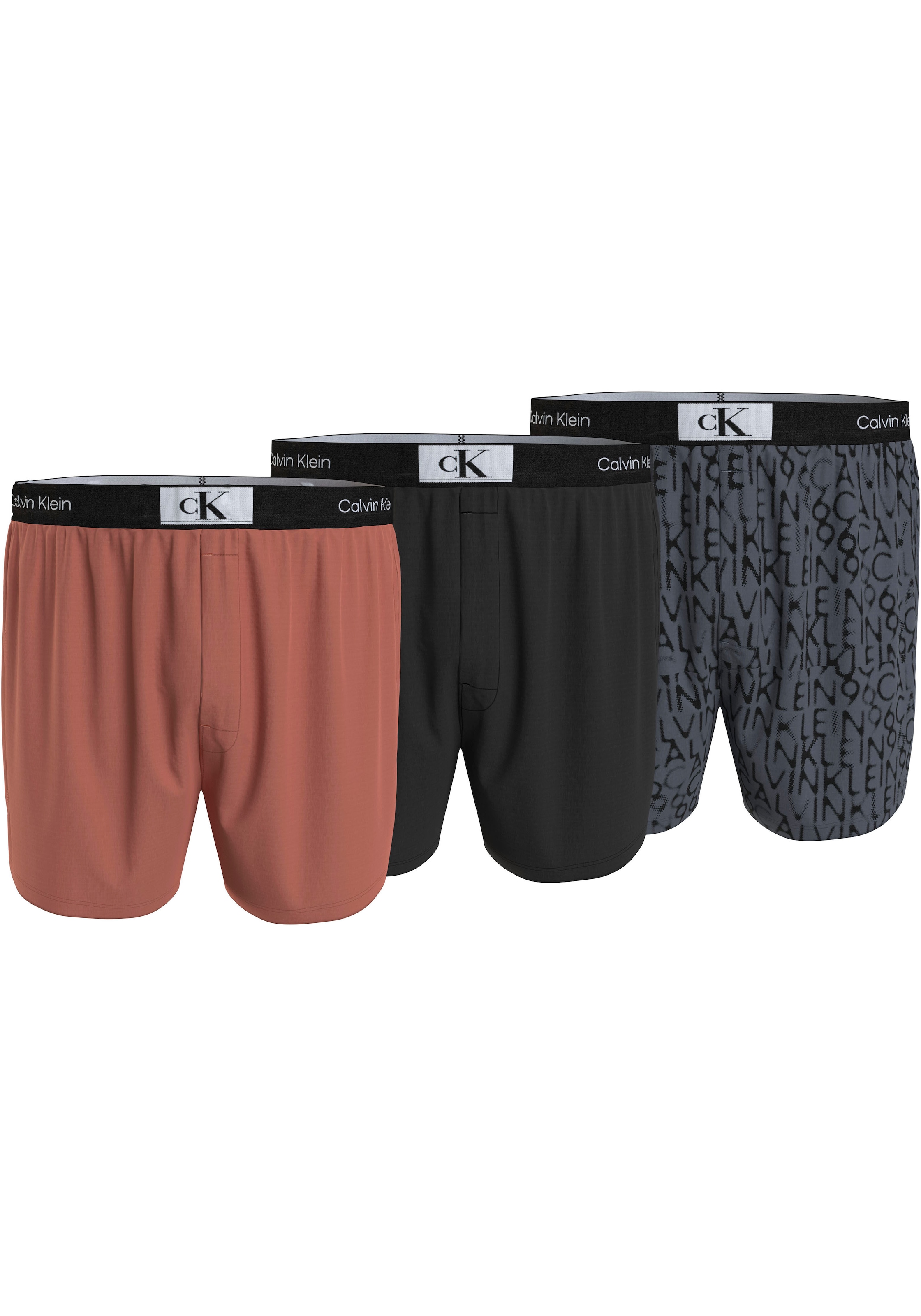 Calvin Klein Underwear Webboxer »BOXER SLIM 3PK«, (Packung, 3 St., 3er-Pack), mit Logoschriftzug