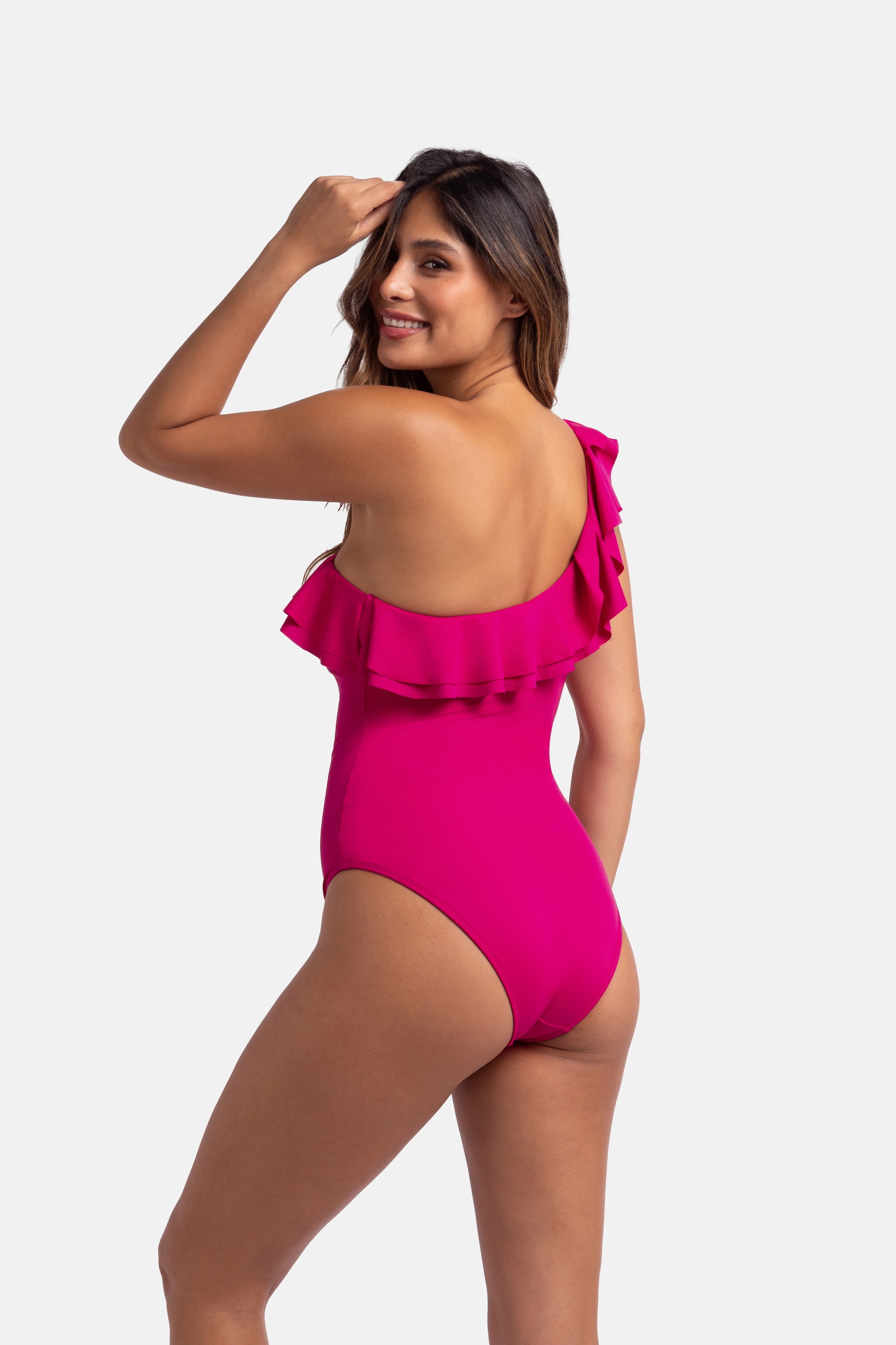 Dorina Badeanzug »CAP CANA«, Rüschen Volant, One Shoulder