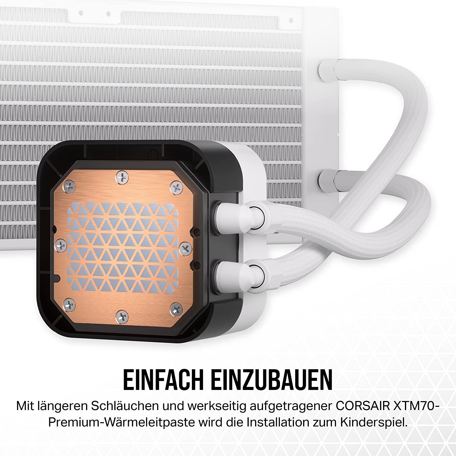 Corsair CPU Kühler »840006694229«, (1 St.), RGB Beleuchtung, iCUE
