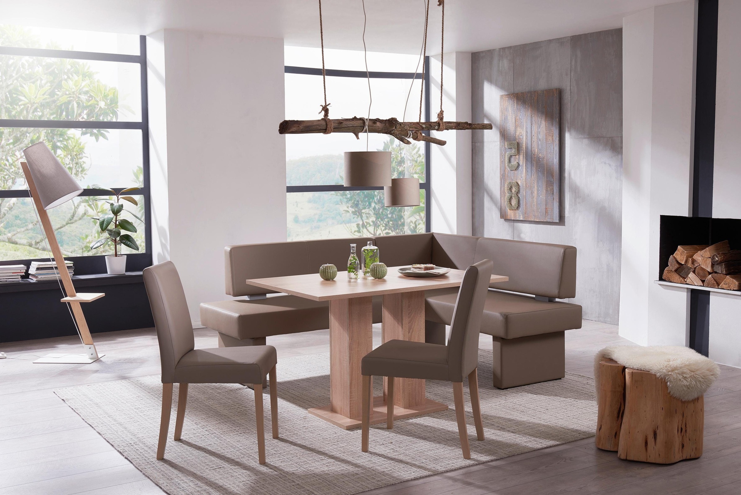 SCHÖSSWENDER Eckbankgruppe »Fontana«, modernes, zeitloses Design kaufen