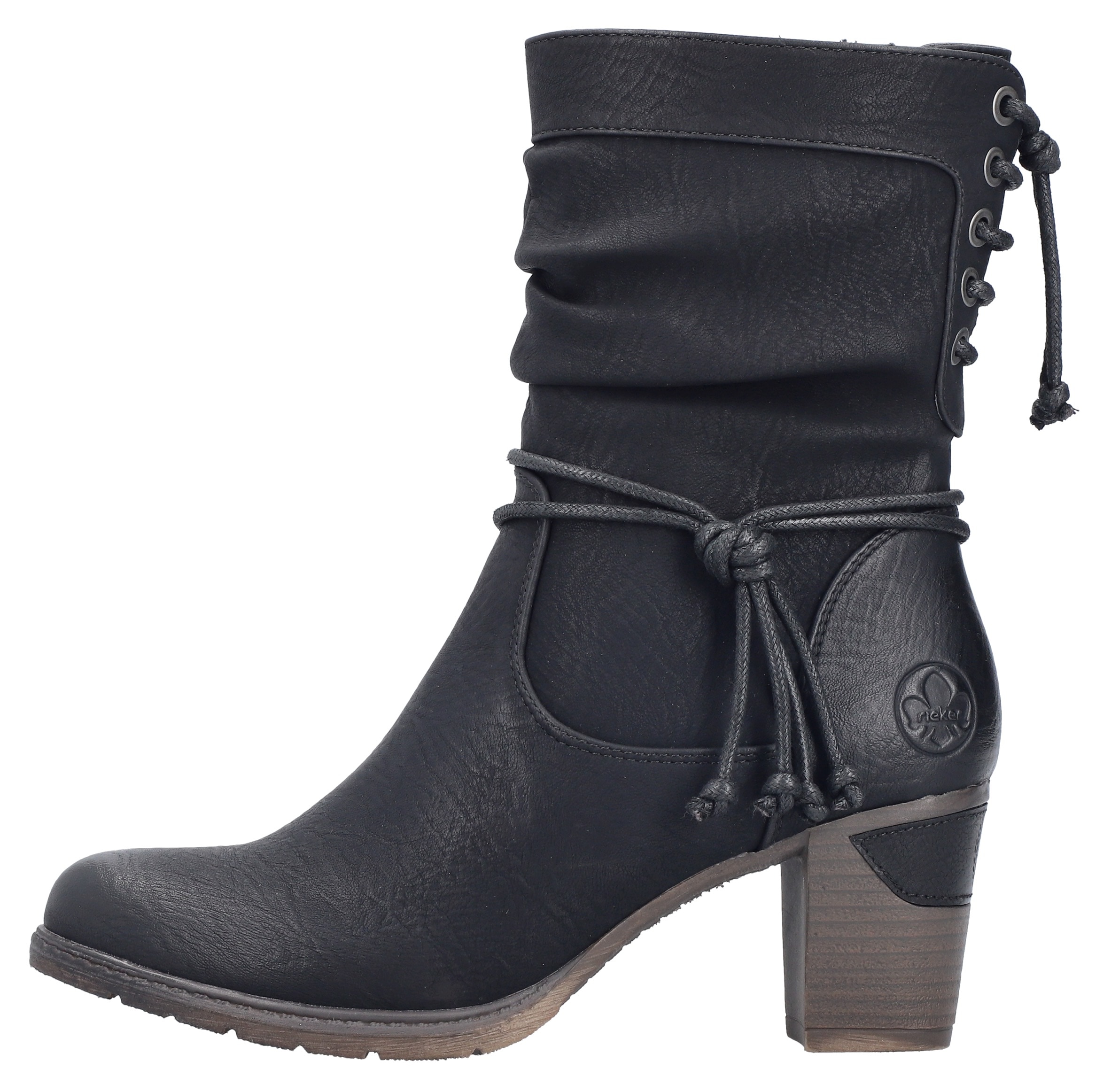 Rieker Cowboy Stiefelette, Westernstiefelette, Stiefelette mit Slouchy-Schaft