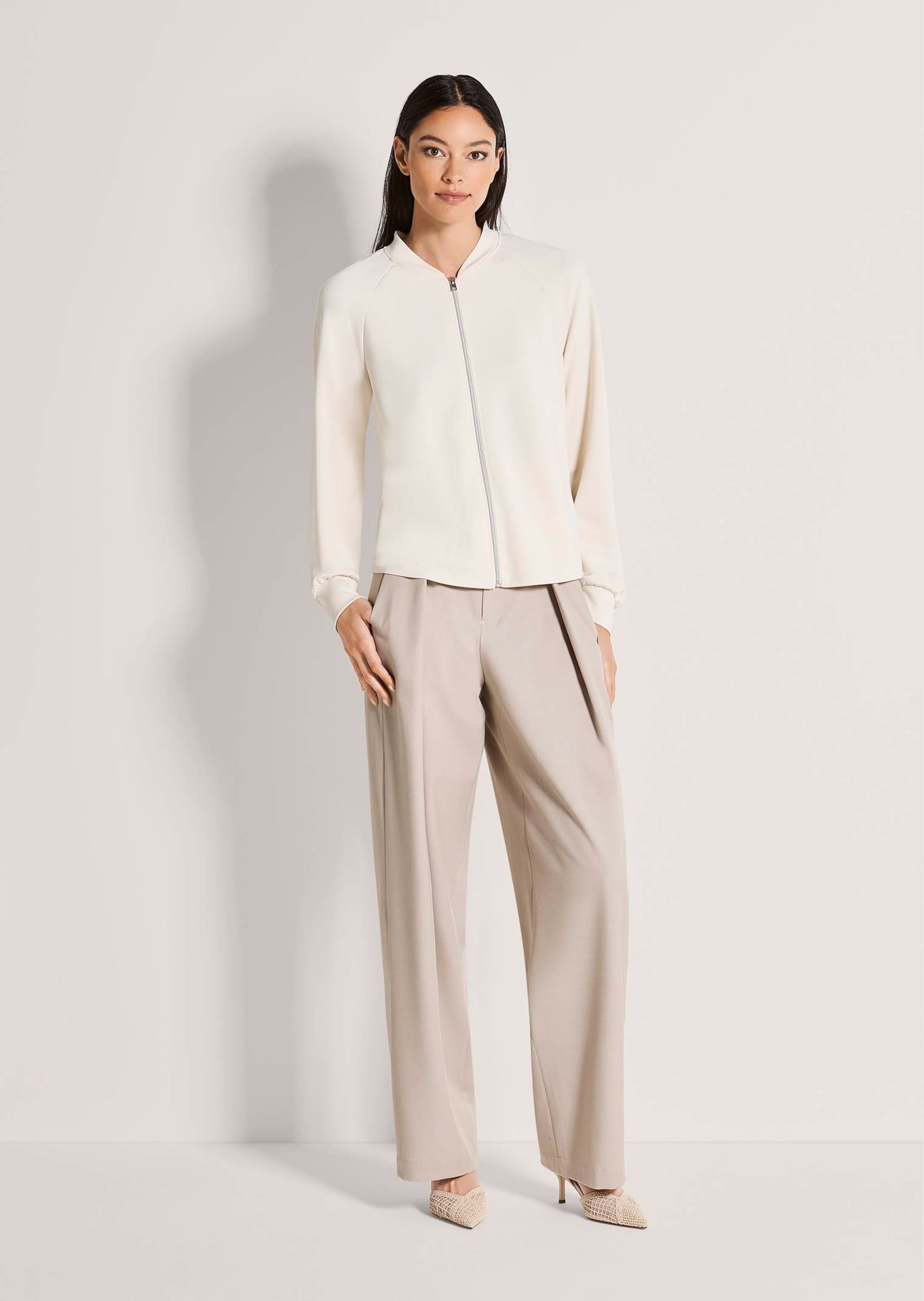 MADELEINE Kurzjacke »Jerseyjacke Basicjacke mit Blousonkragen« Blousonkragen