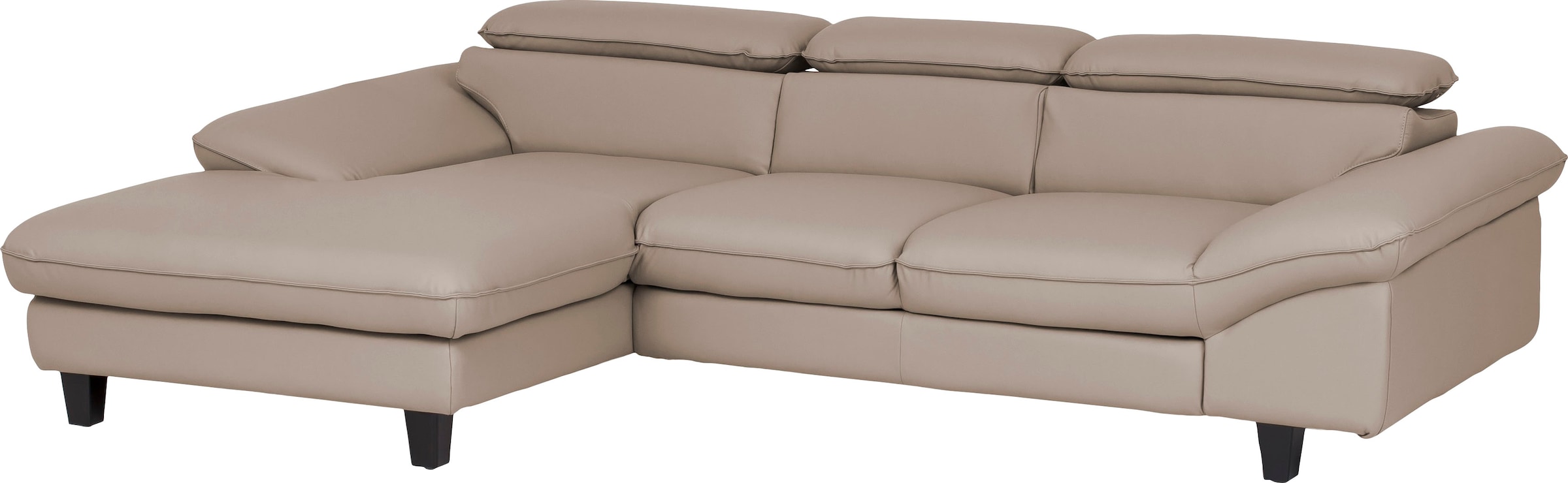 Home affaire Ecksofa »Pilot L-Form«, mit Kopfteilverstellung, optional Bettfunktion und Bettkasten