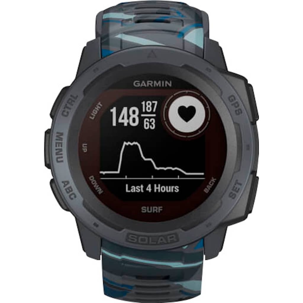 Garmin Smartwatch »Instinct Solar – Surf Edition«