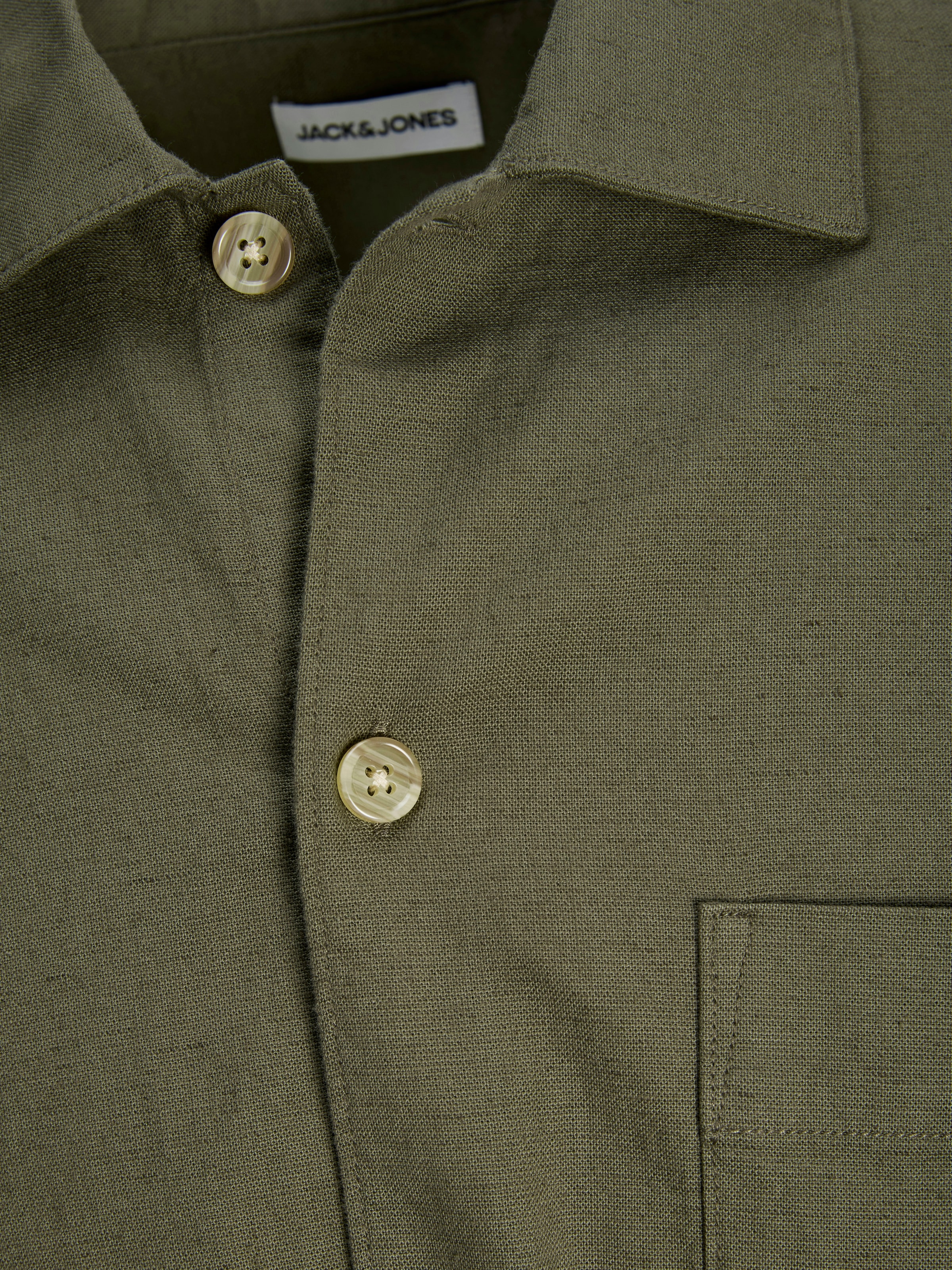 Jack & Jones Langarmhemd »JJETRISTAN OVERSHIRT LS SN« mit Knopfleiste