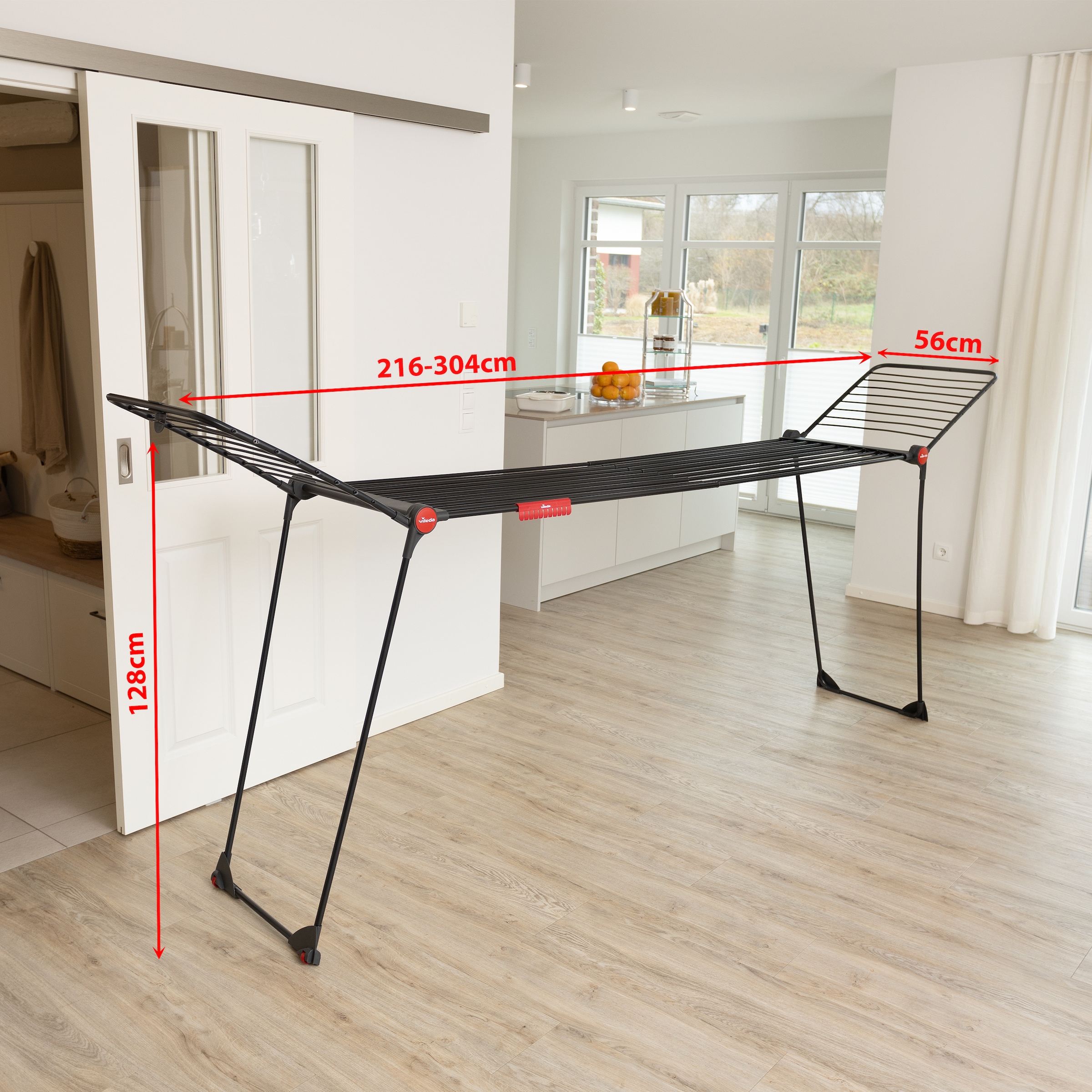 Vileda Wäscheständer »Vileda INFINITY Flex Ultimate« Ausziehbar auf 304 cm - für große Wäschestücke