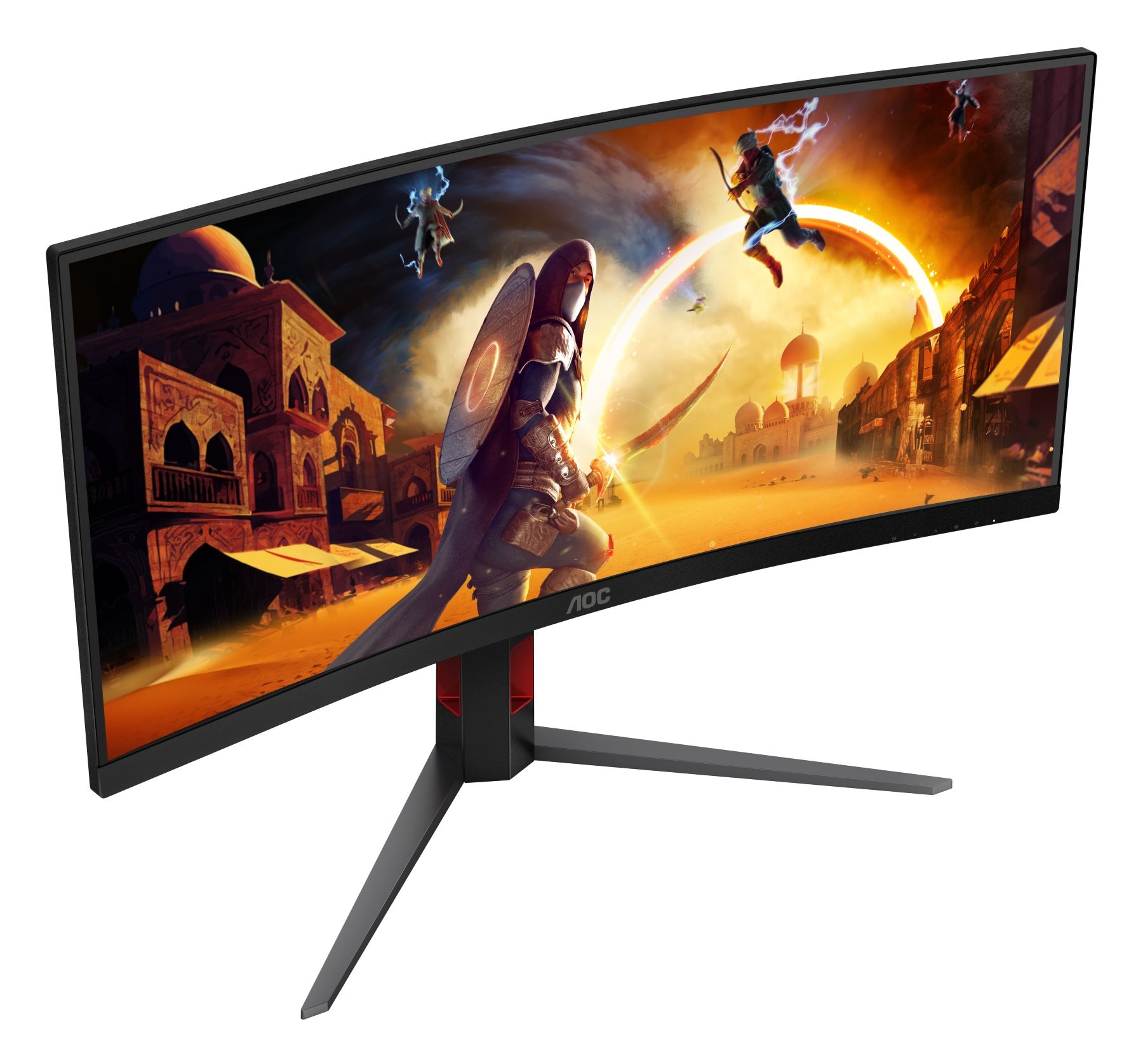 AOC Curved-Gaming-Monitor »CU34G4«, 86,3 cm/34 Zoll, 3440 x 1440 px, UWQHD, 1 ms Reaktionszeit, 180 Hz, neigbar