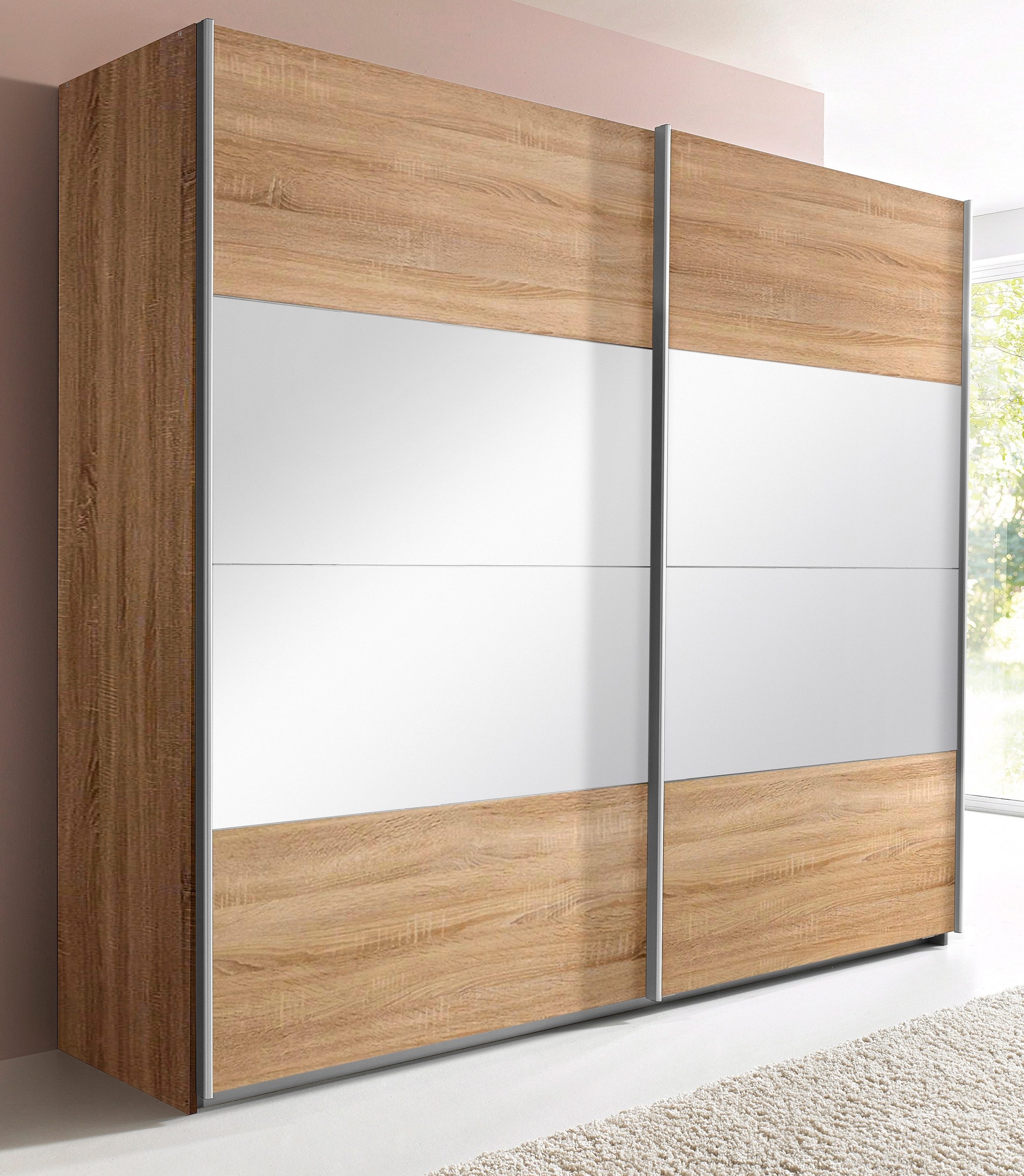 rauch ORANGE Schwebetürenschrank »Quadra«, mit Spiegelelementen