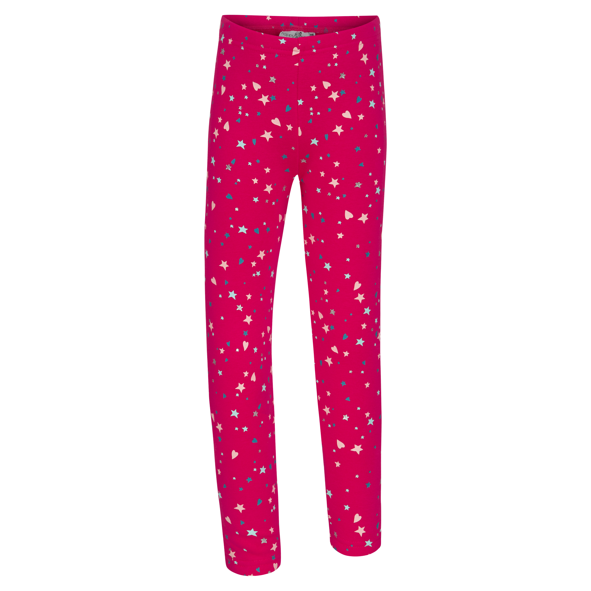 happy girls Sweatleggings, im tollen Sternen-Herzen-Alloverprint
