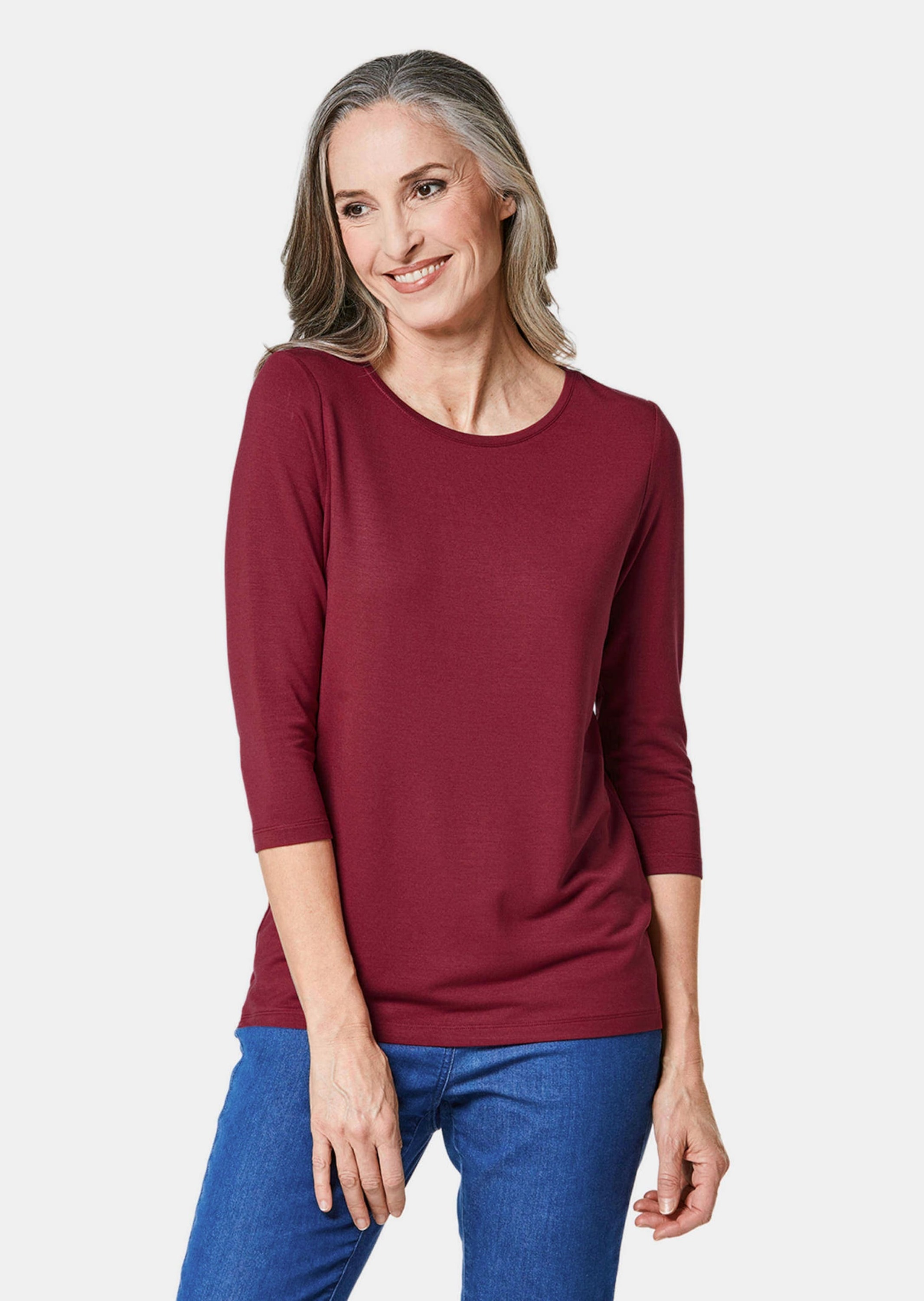 GOLDNER 3/4-Arm-Shirt »Kurzgröße Kombifreundliches Shirt mit ¾ Arm«