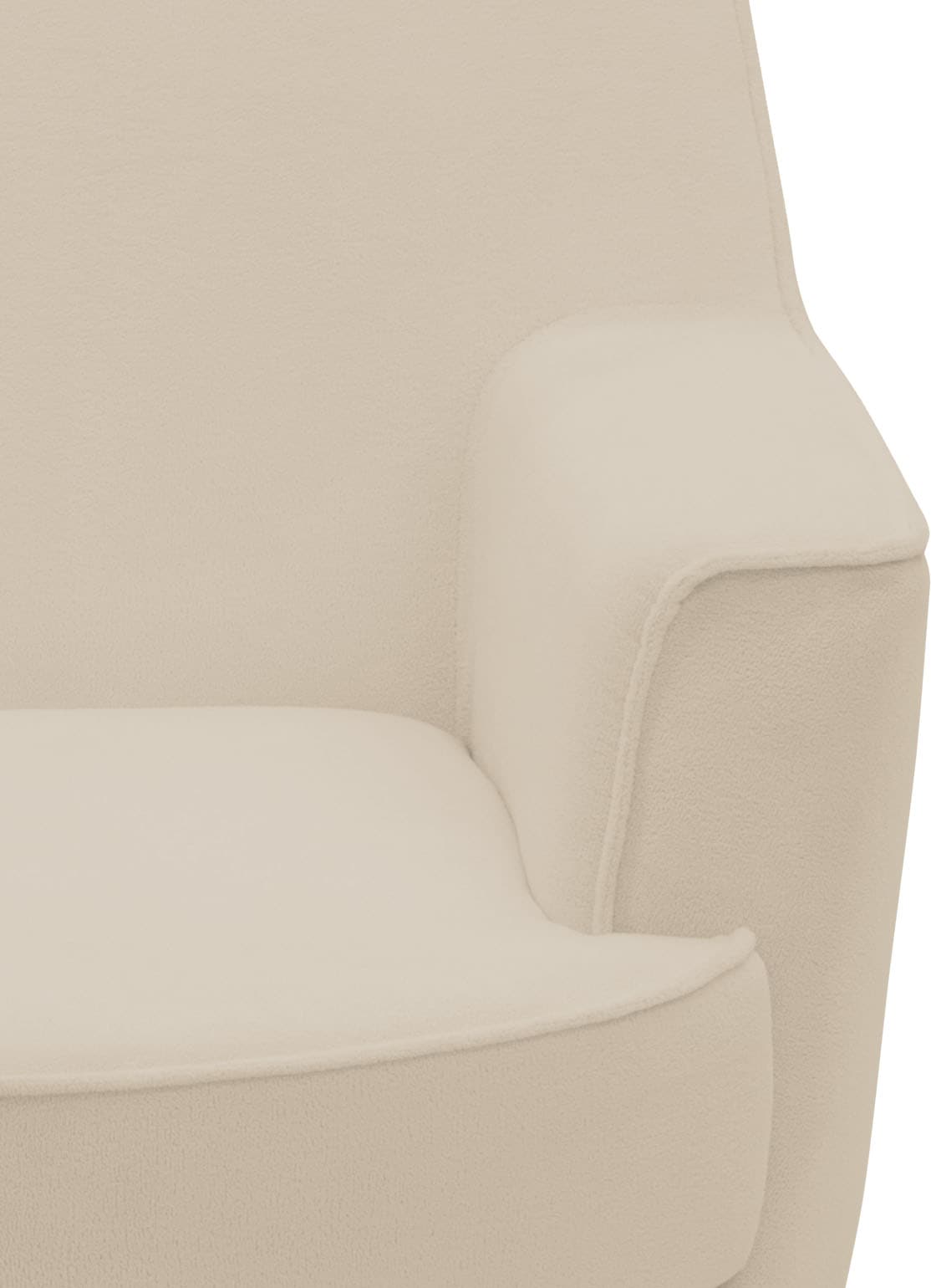 INOSIGN Drehsessel »HETTY, Drehsessel mit Wippfunktion, Lese-Sessel in Cord und Microfaser« 1 Stk. tlg. mit Federkern, auch im Set mit passendem Hocker