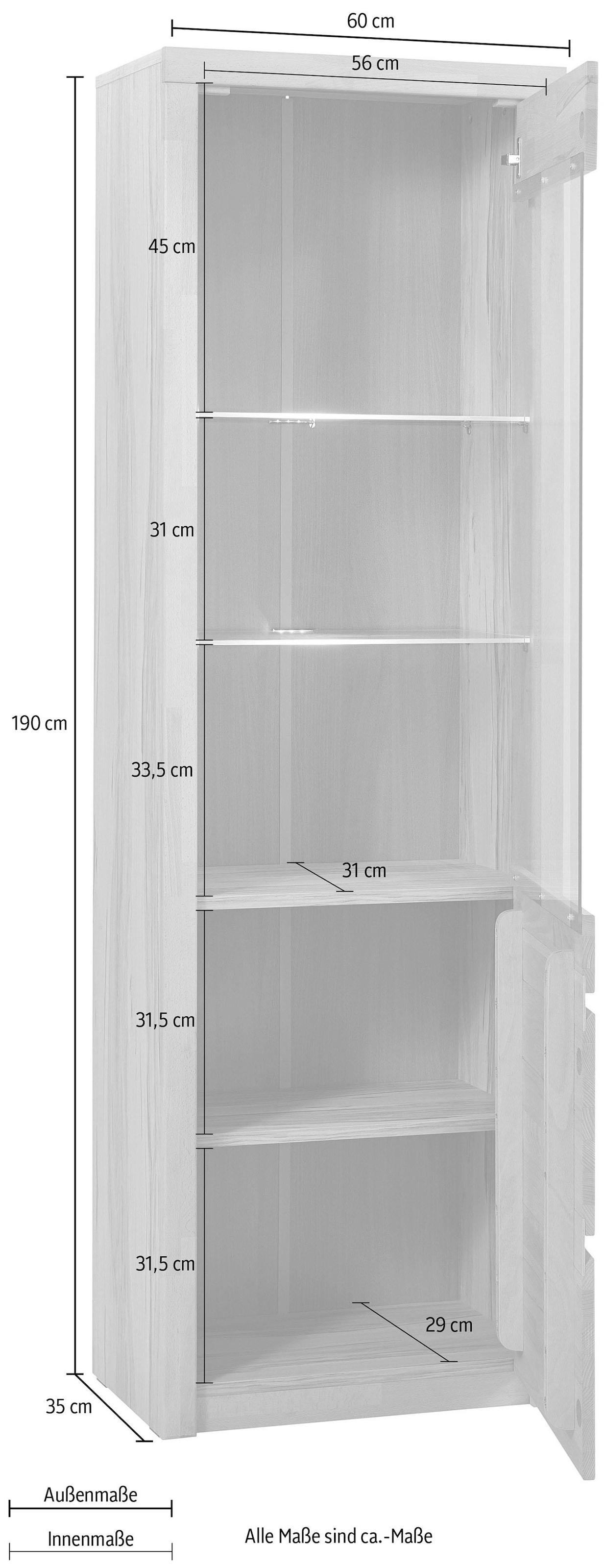 Woltra Vitrine »Silkeborg«, Höhe 190 cm