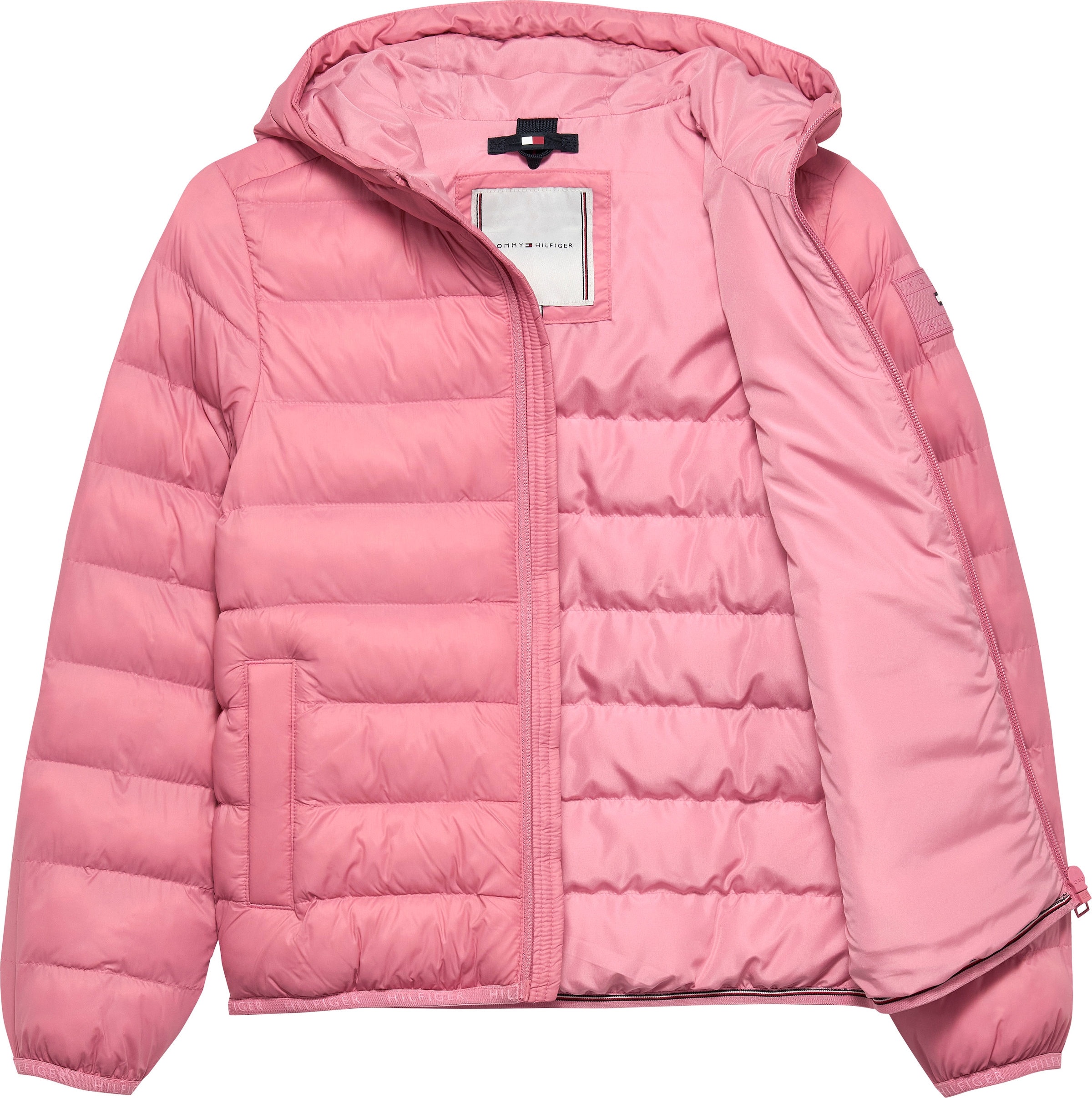 Tommy Hilfiger Steppjacke »U LIGHT DOWN HOODED JACKET«, mit Kapuze, Kinder bis 16 Jahre