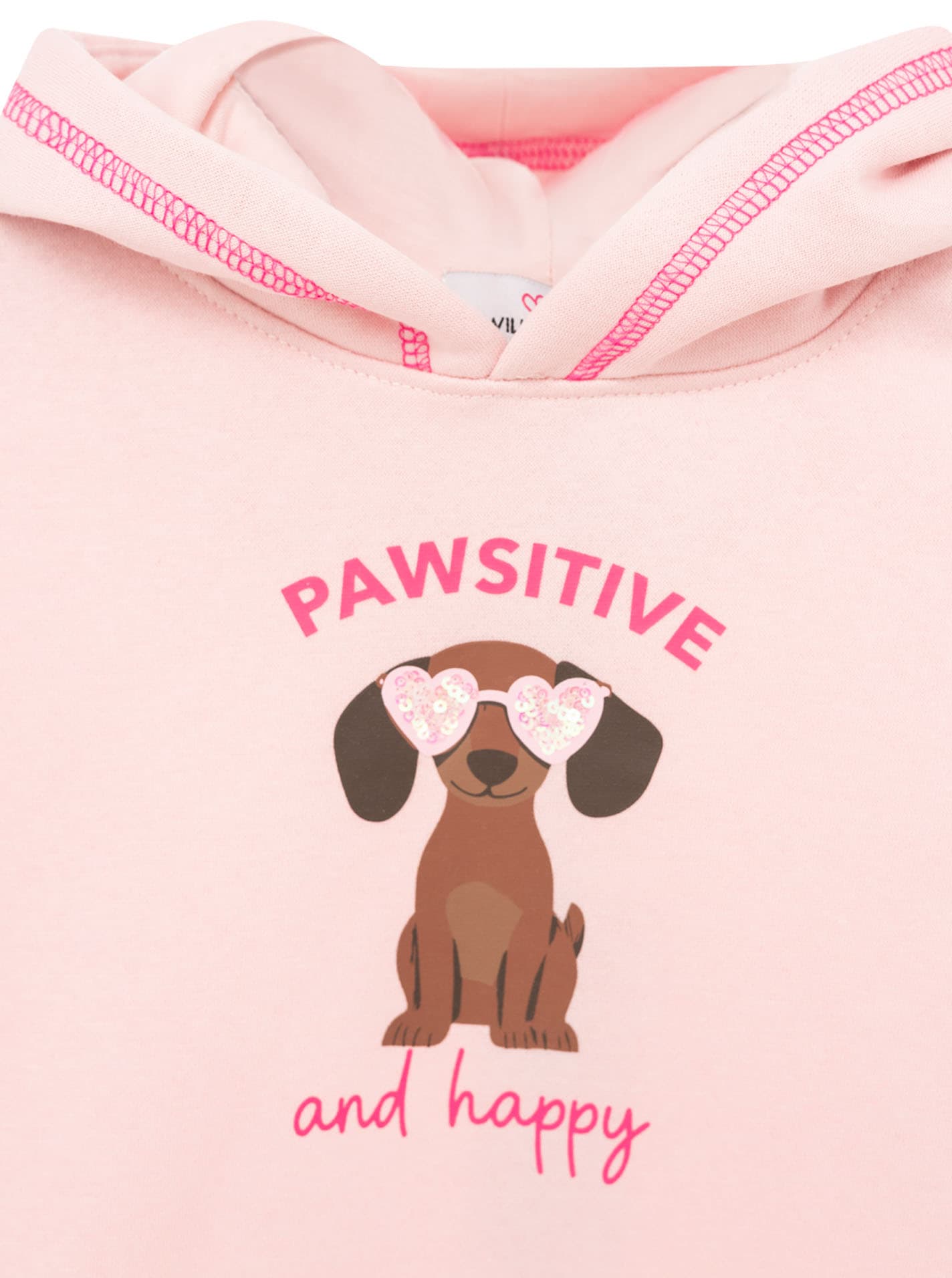 Zwillingsherz Sweatshirt »"Pawsitive"«, fröhlicher Dackel-Print, Kapuze, Kängurutasche

