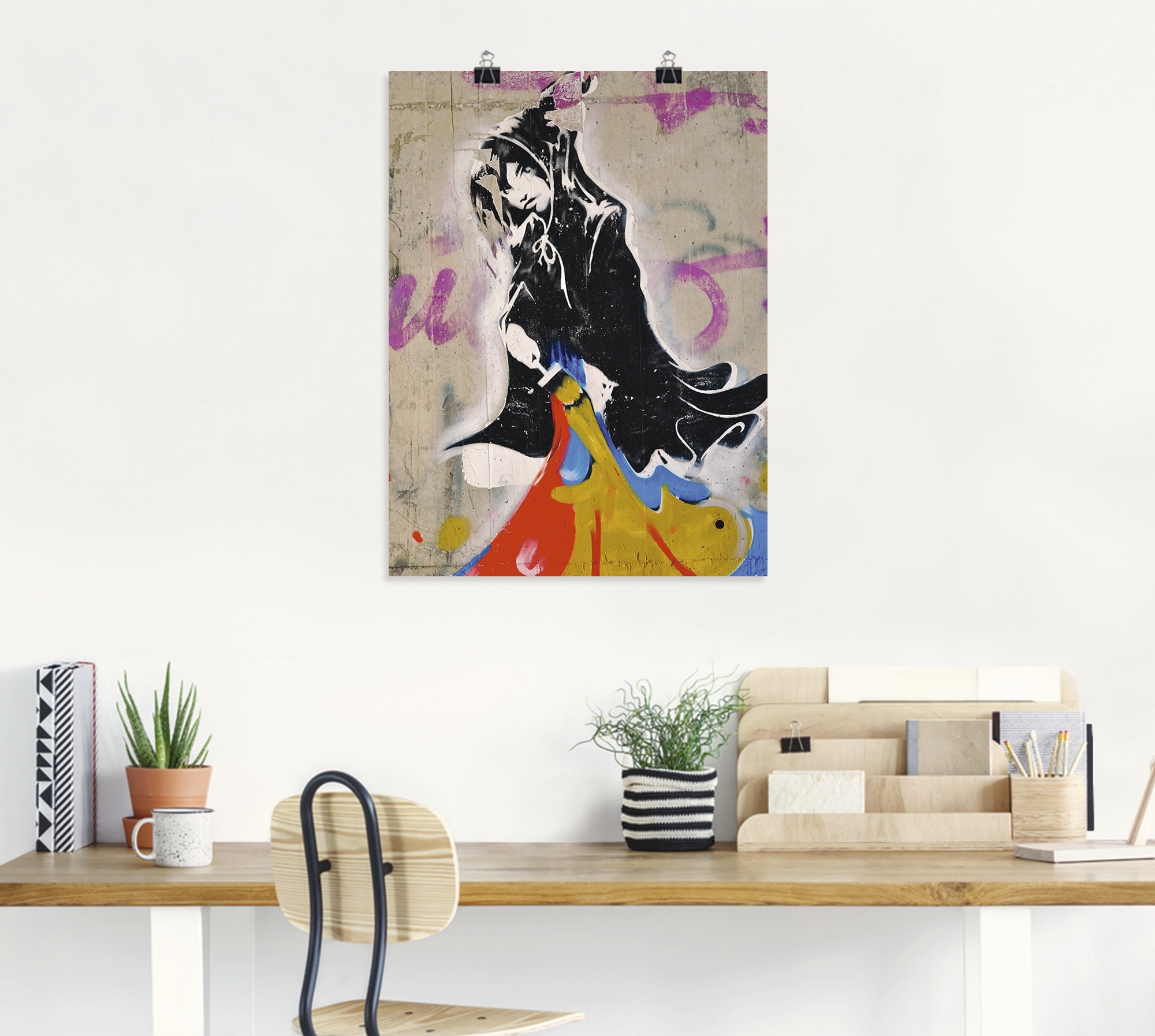 Artland Poster »Graffiti II«, klassische Fantasie, (1 St.), als Alubild, Leinwandbild, Wandaufkleber oder Poster in versch. Größen