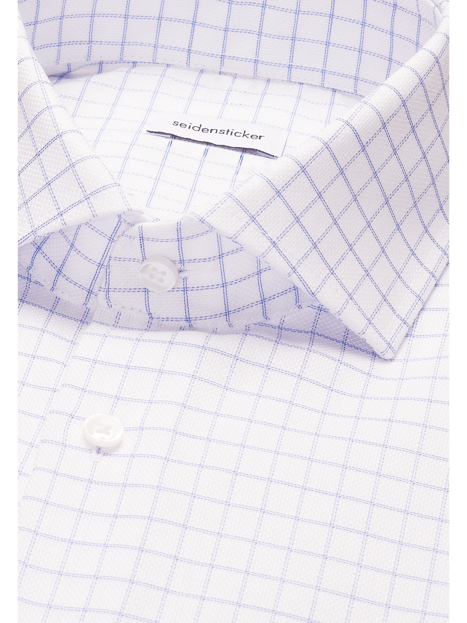 seidensticker Businesshemd »Schwarze Rose« Regular 1/2 Kentkragen Karo
