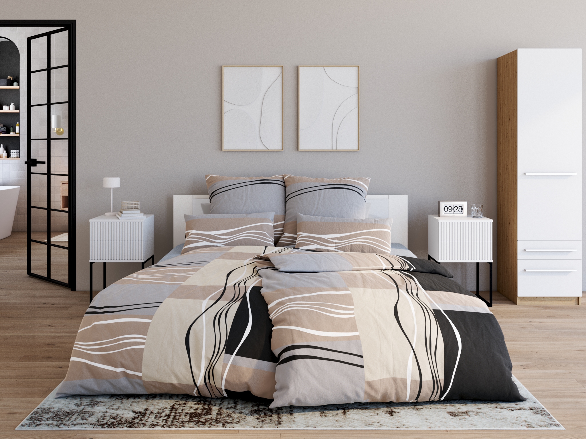 my home Teppich »Salsa« rechteckig 9 mm Höhe mit besonders weichem Flor, Kurzflor, im Vintage-Look, dichte Qualität