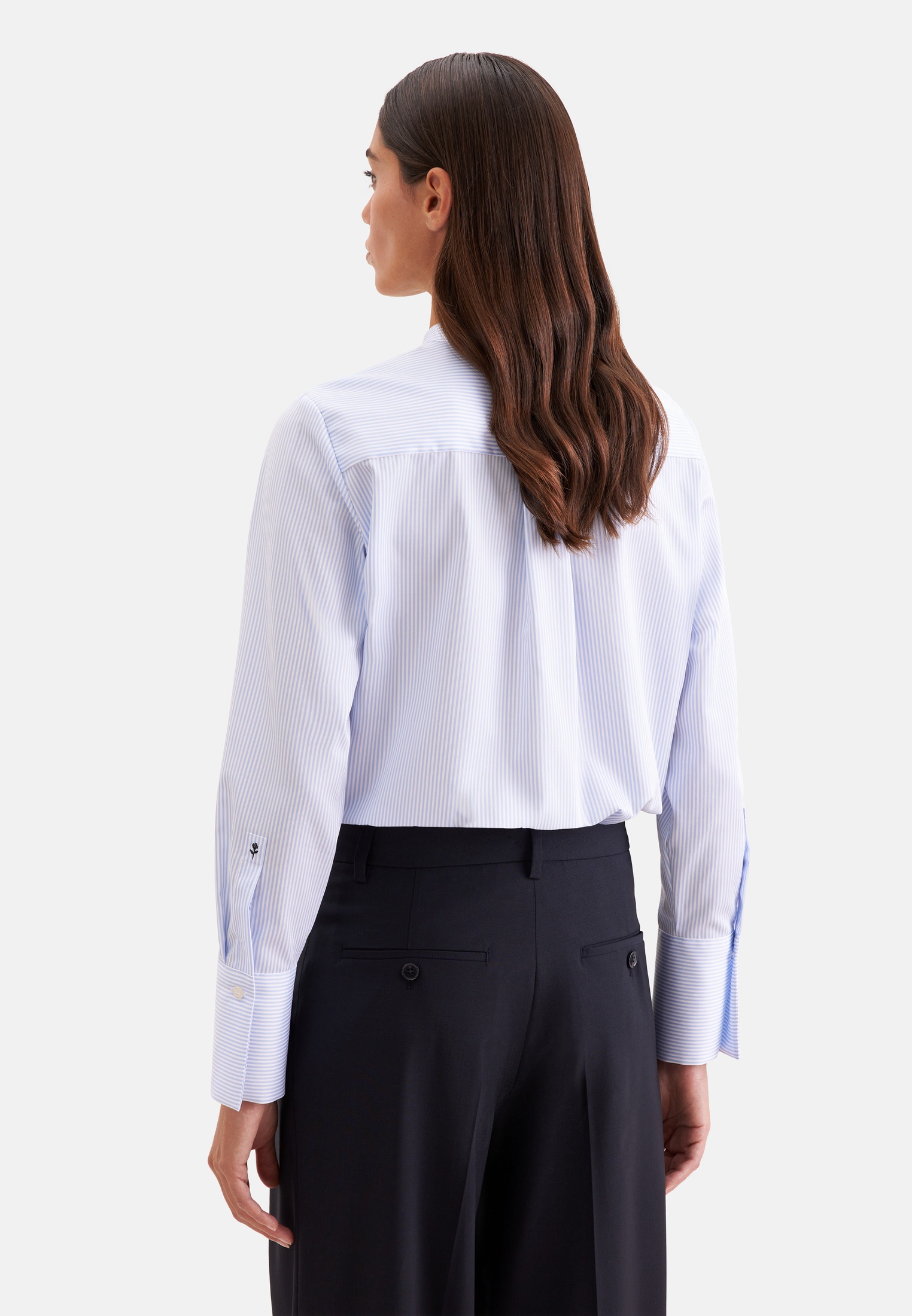 seidensticker Klassische Bluse 1/1 Rundhals Gestreift