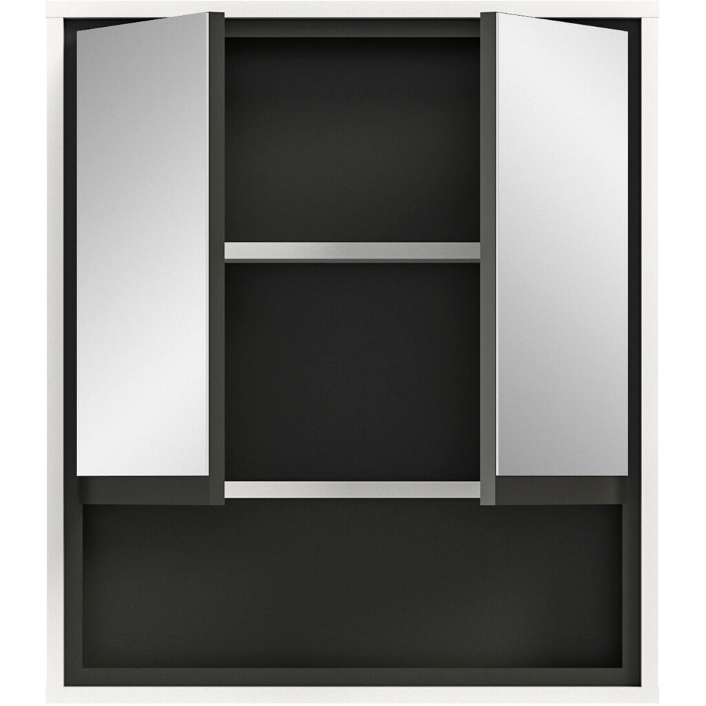 welltime Badezimmerspiegelschrank »Jaru«, Badmöbel, 2 Türen, 1 offenes Fach, Breite 60 cm