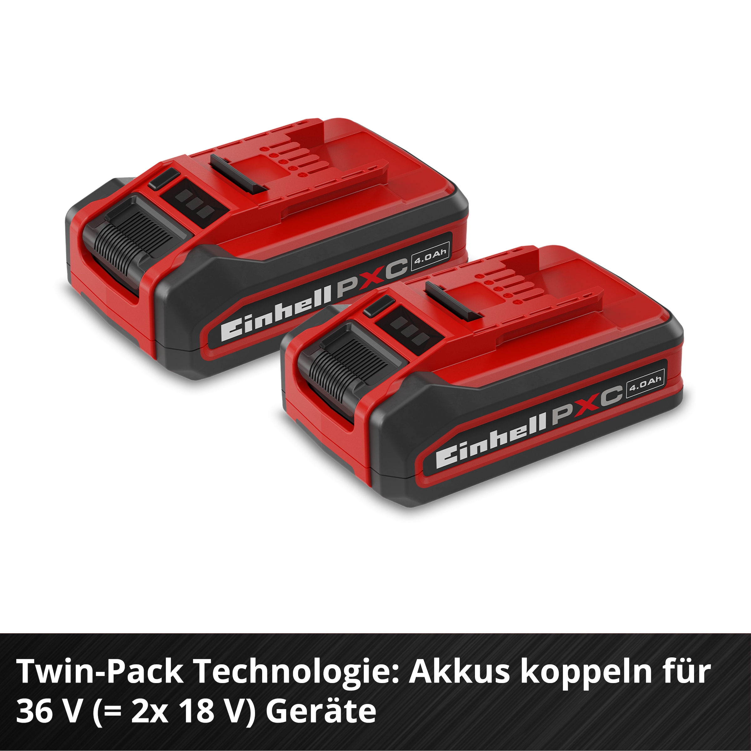 Einhell Akku »»PXC Plus Twinpack«« 18 V, 4 Ah, universell verwendbar für alle Power X-Change Geräte
