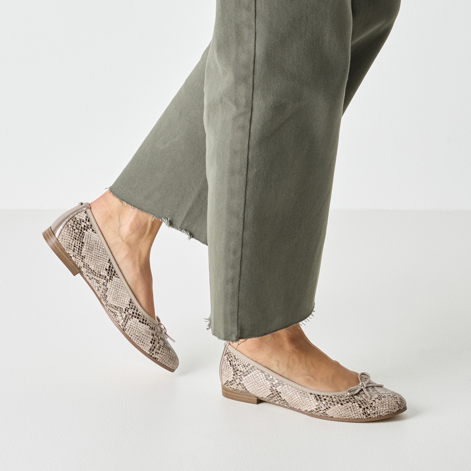 Tamaris Ballerina  , Schlupfschuh, Frühlingsschuh, Businessschuh im Animal Look