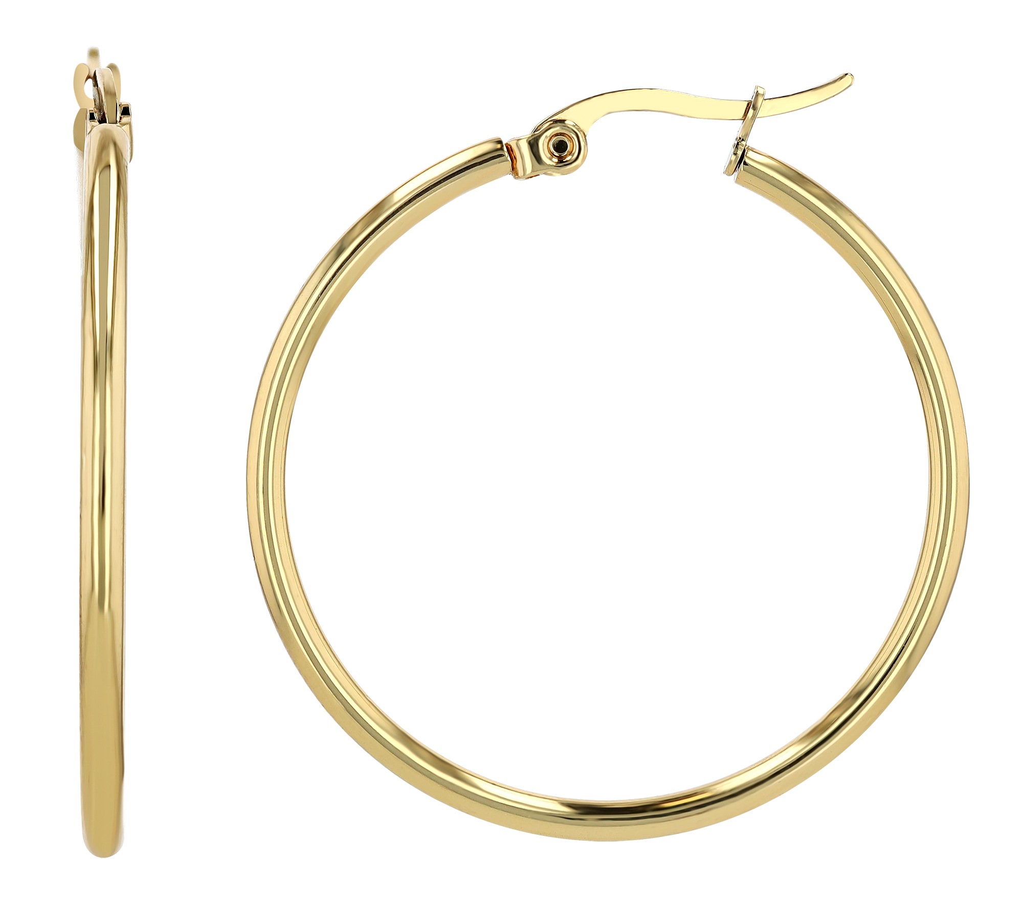 Adelia´s Paar Creolen »Damen Ohrringe ¿ Creole aus Edelstahl«