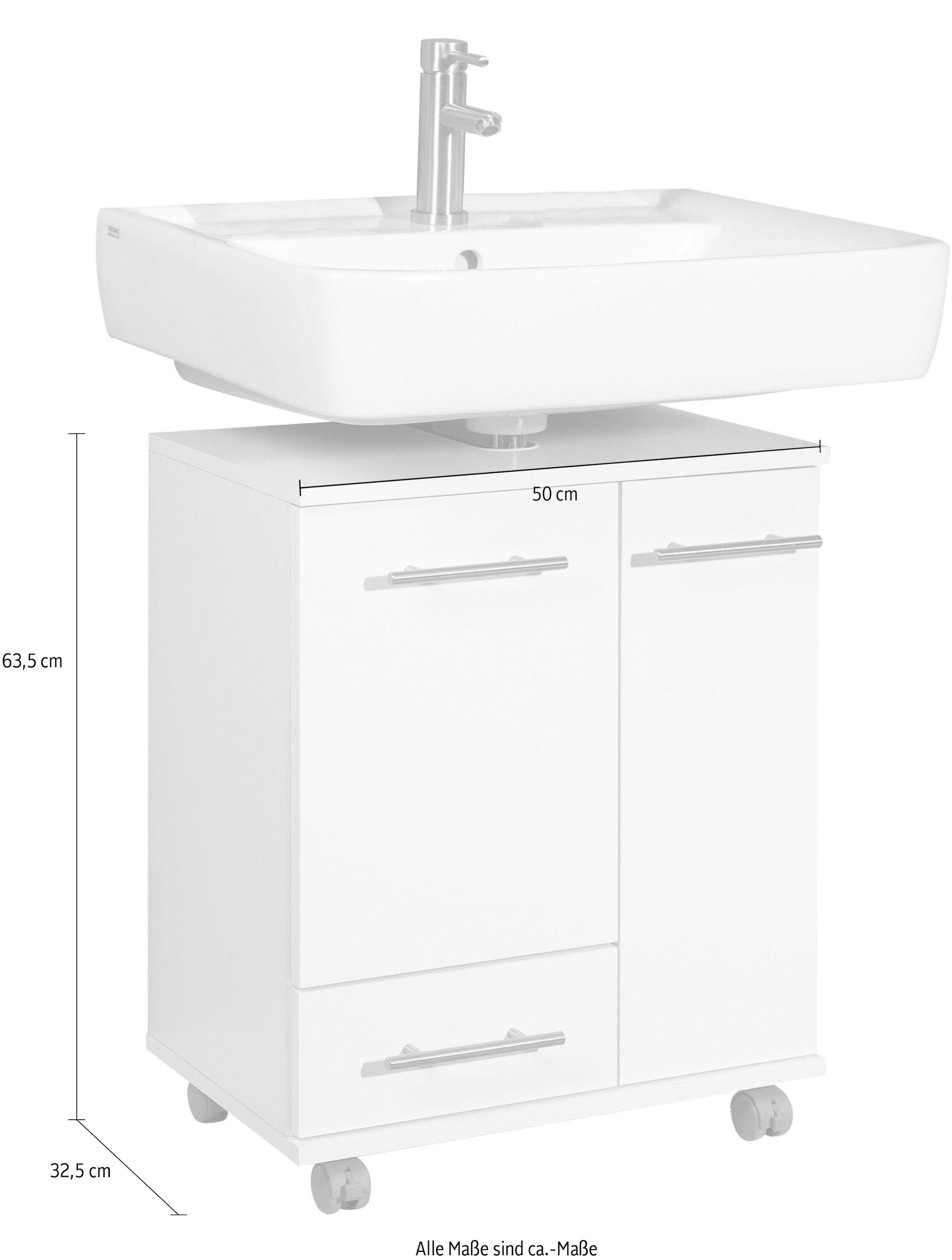 Schildmeyer Waschbeckenunterschrank »Ken made in Germany«, Breite 50 cm