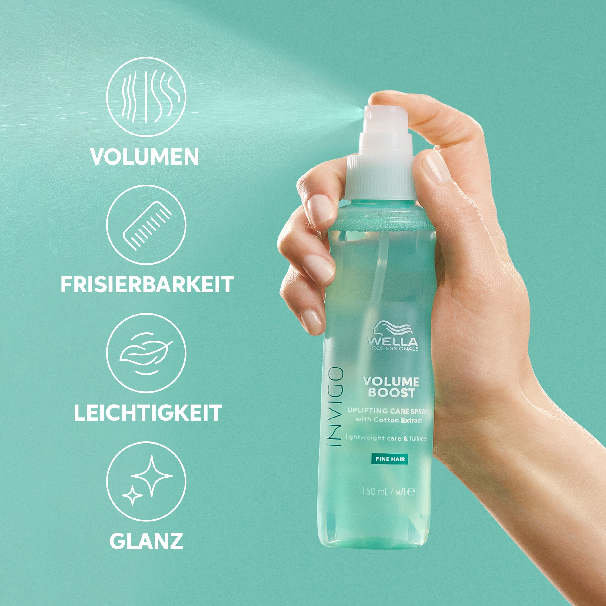 Wella Professionals Haarpflege-Spray »Volume Boost Uplifting Care Spray« mehr Volumen, pflegend, ultimativer Glanz, perfekt für feines Haar