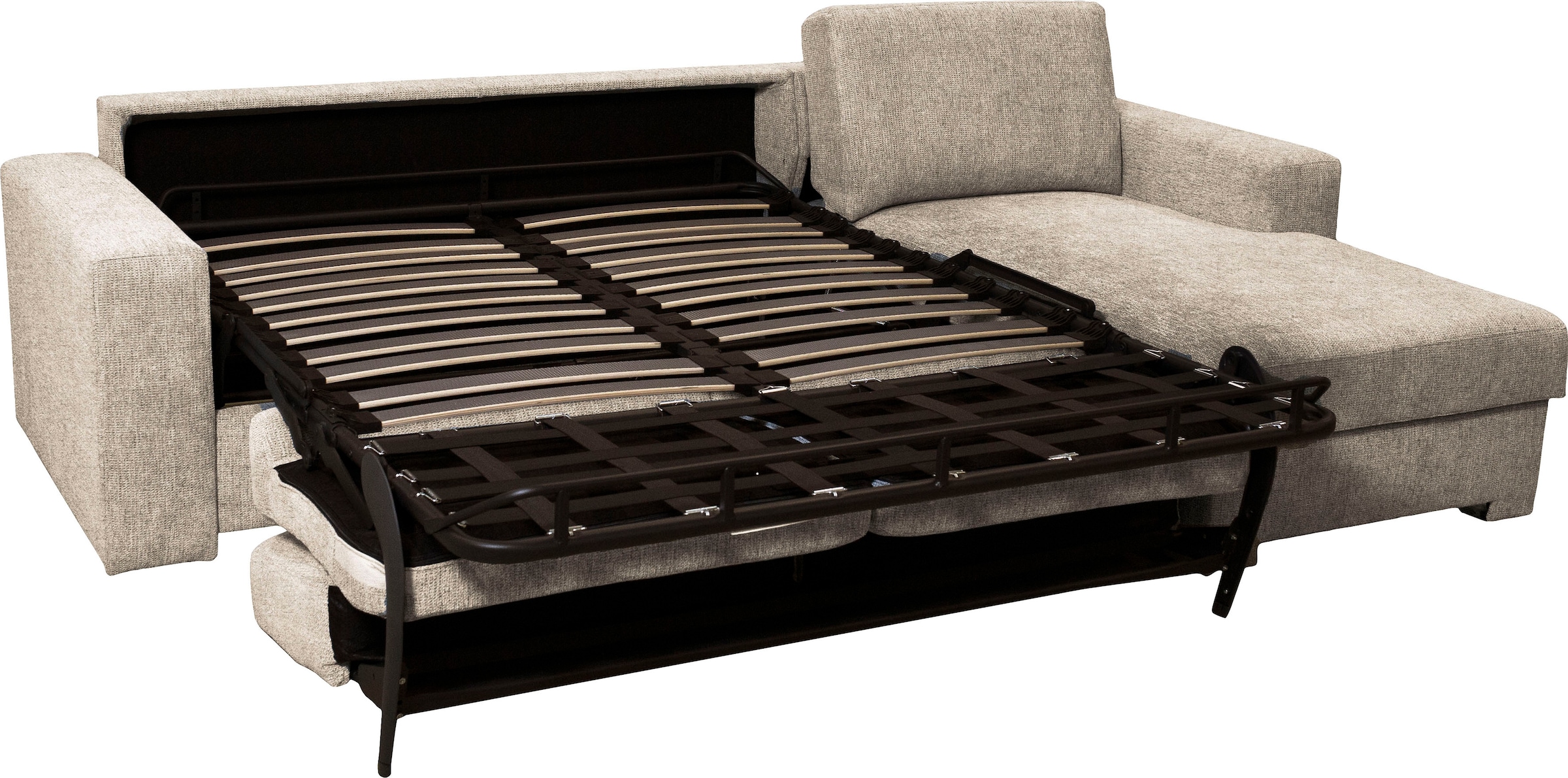 Home affaire Ecksofa »Roma "L" Dauerschlaffunktion, mit Unterfederung« Matratzenhöhe 14cm, , Liegemaße ca 163x198 cm, L-Form