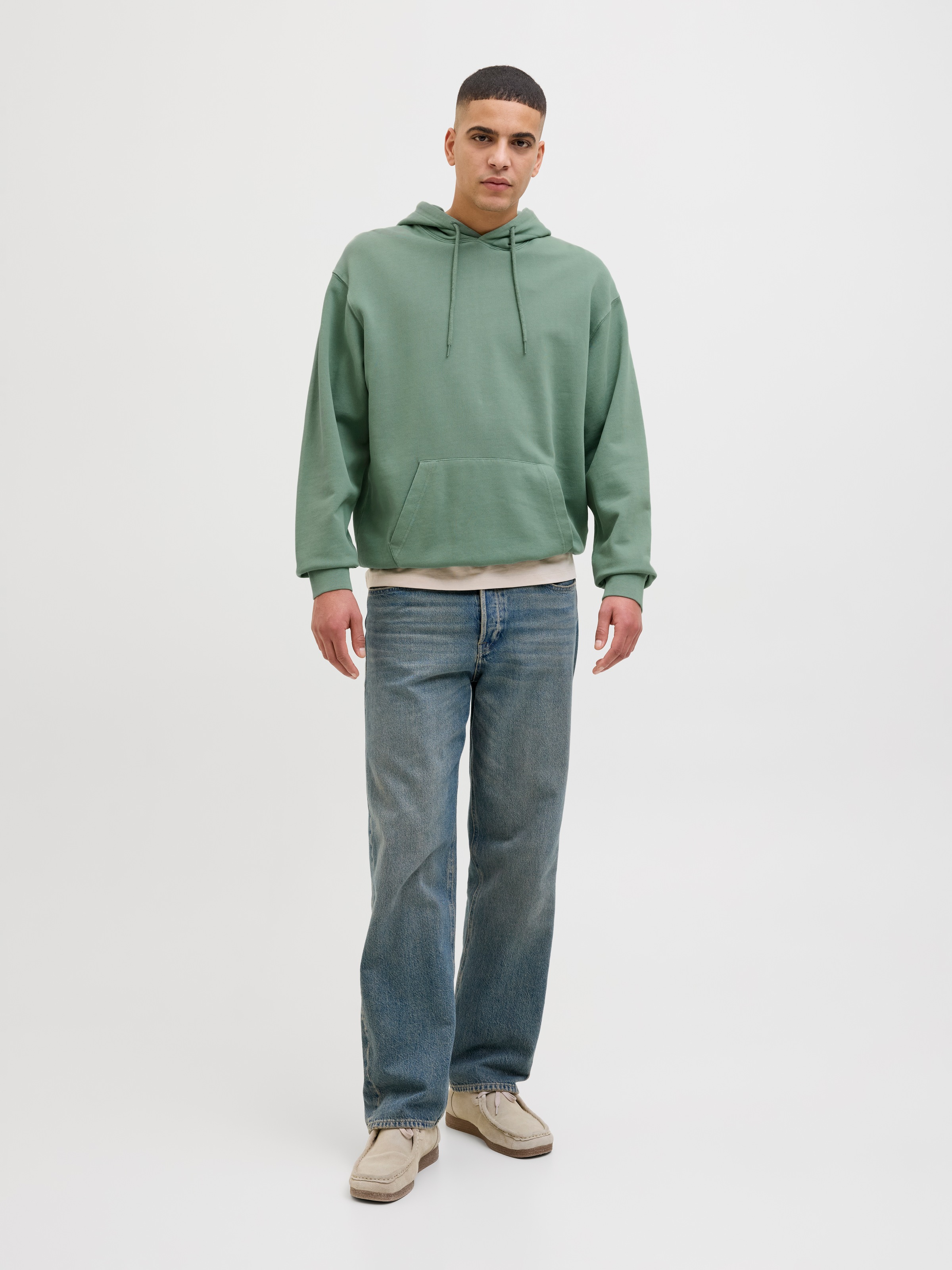 Jack & Jones Kapuzensweatshirt »JJECHARGE FADED SWEAT HOOD NOOS«, mit Kapuze