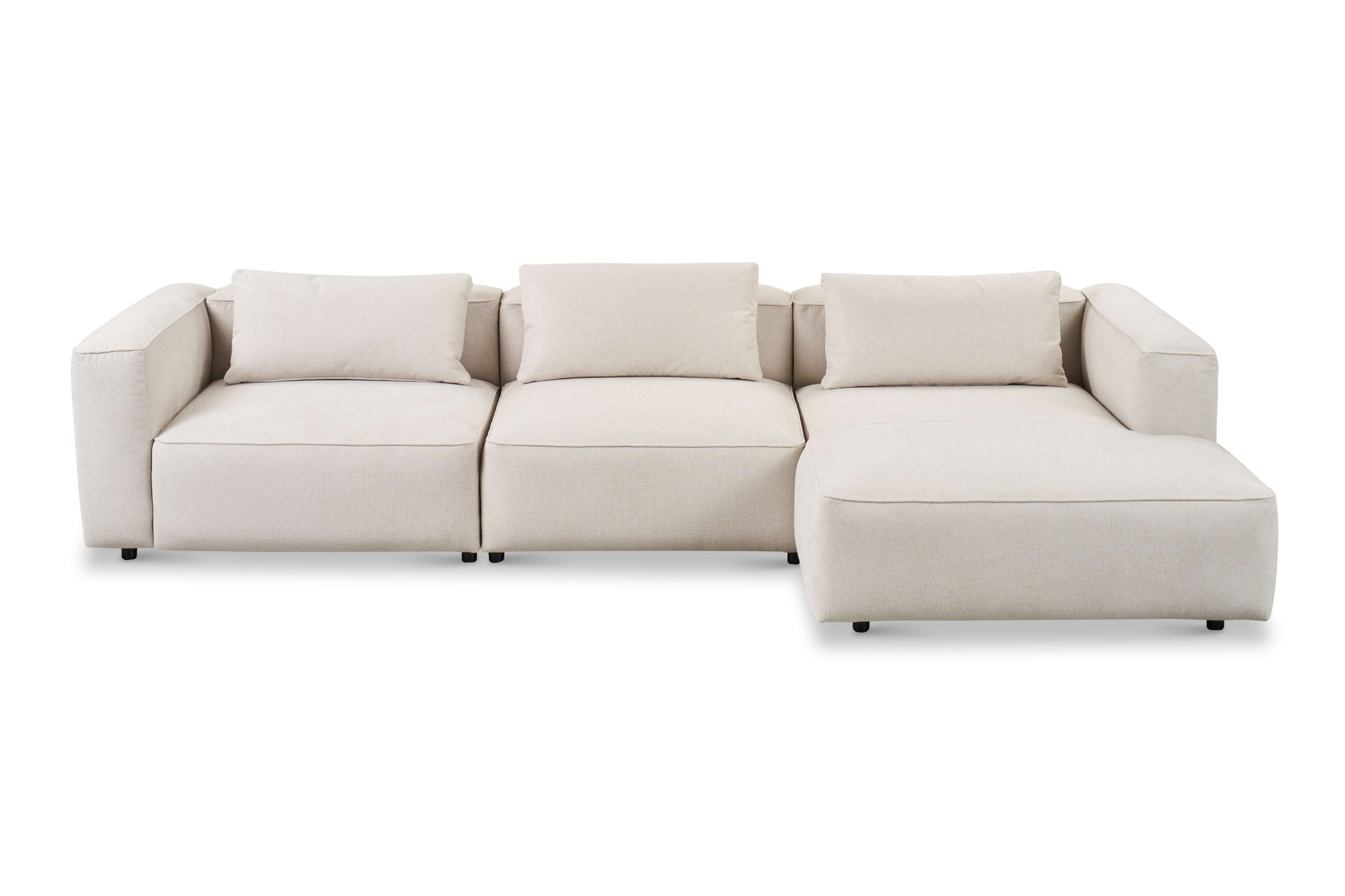 Home affaire Ecksofa »Tvinnet« Breite 317 cm, extra tiefe Sitzfläche, kubisches Sitzvergnügen
