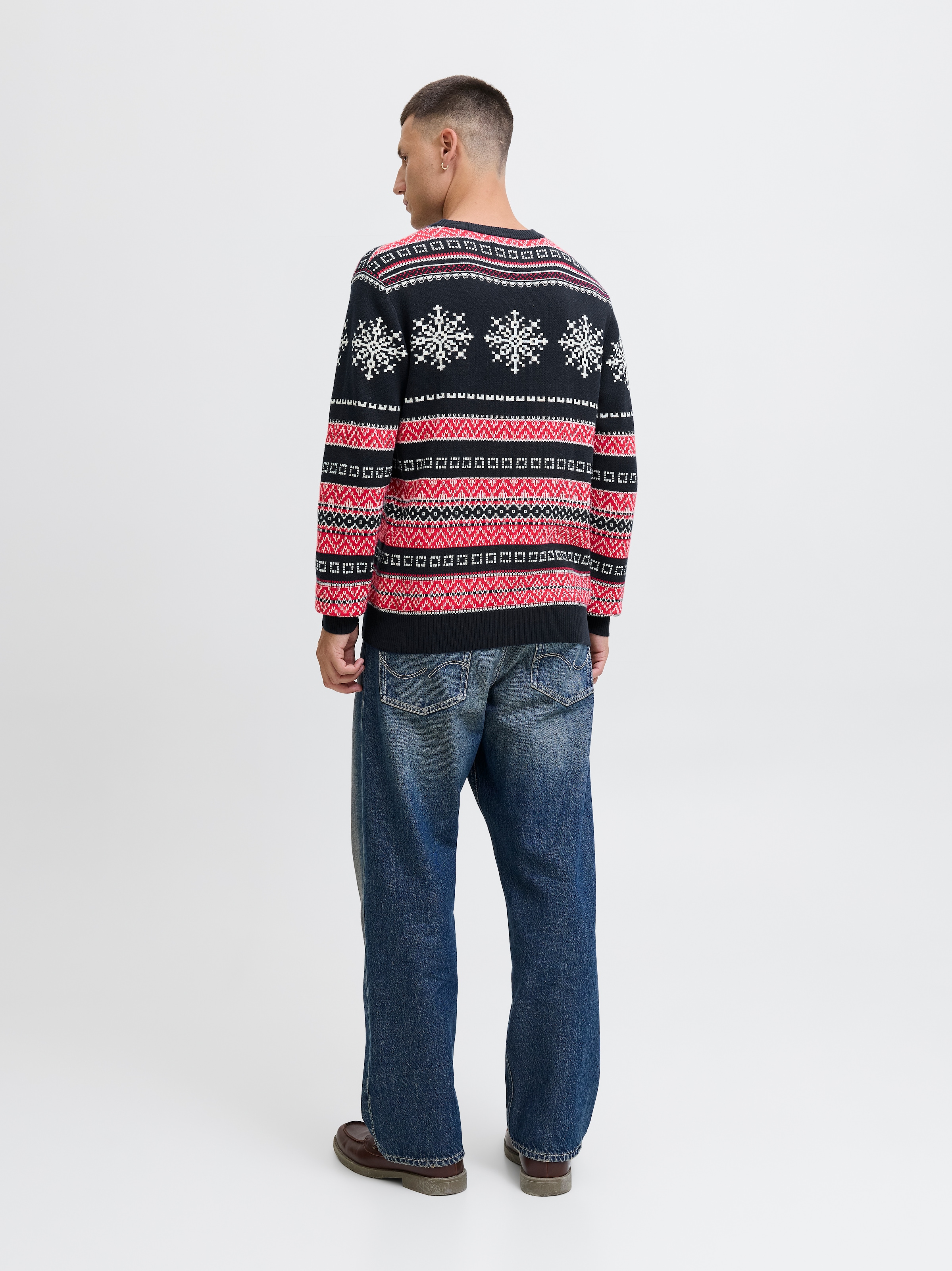 Jack & Jones Strickpullover »JJXMAS NOEL KNIT CREW NECK«
