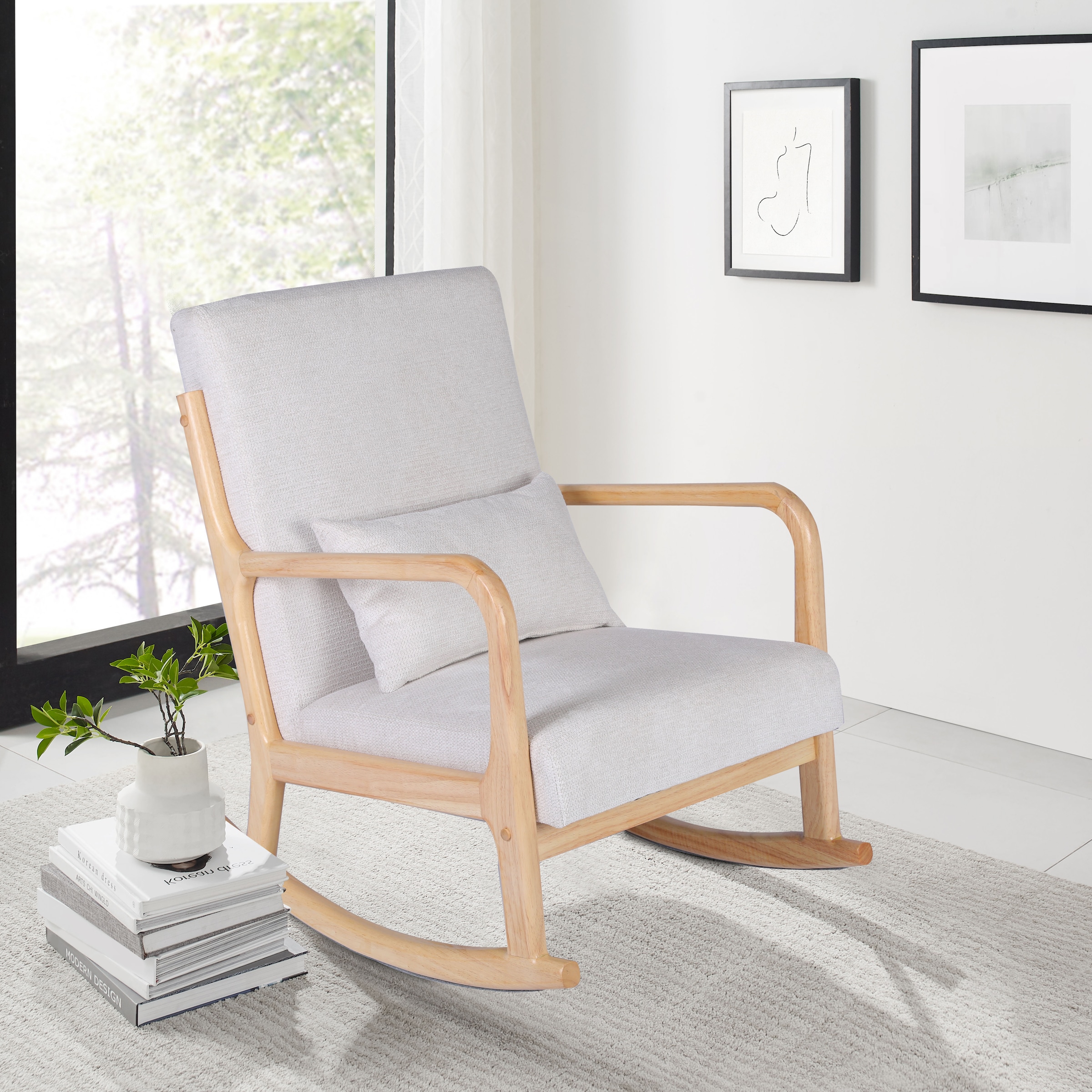 Home affaire Schaukelsessel »TRAMOLÉ«, Relaxsessel, TV-Sessel, Lese-Sessel in Cord und Webstoff