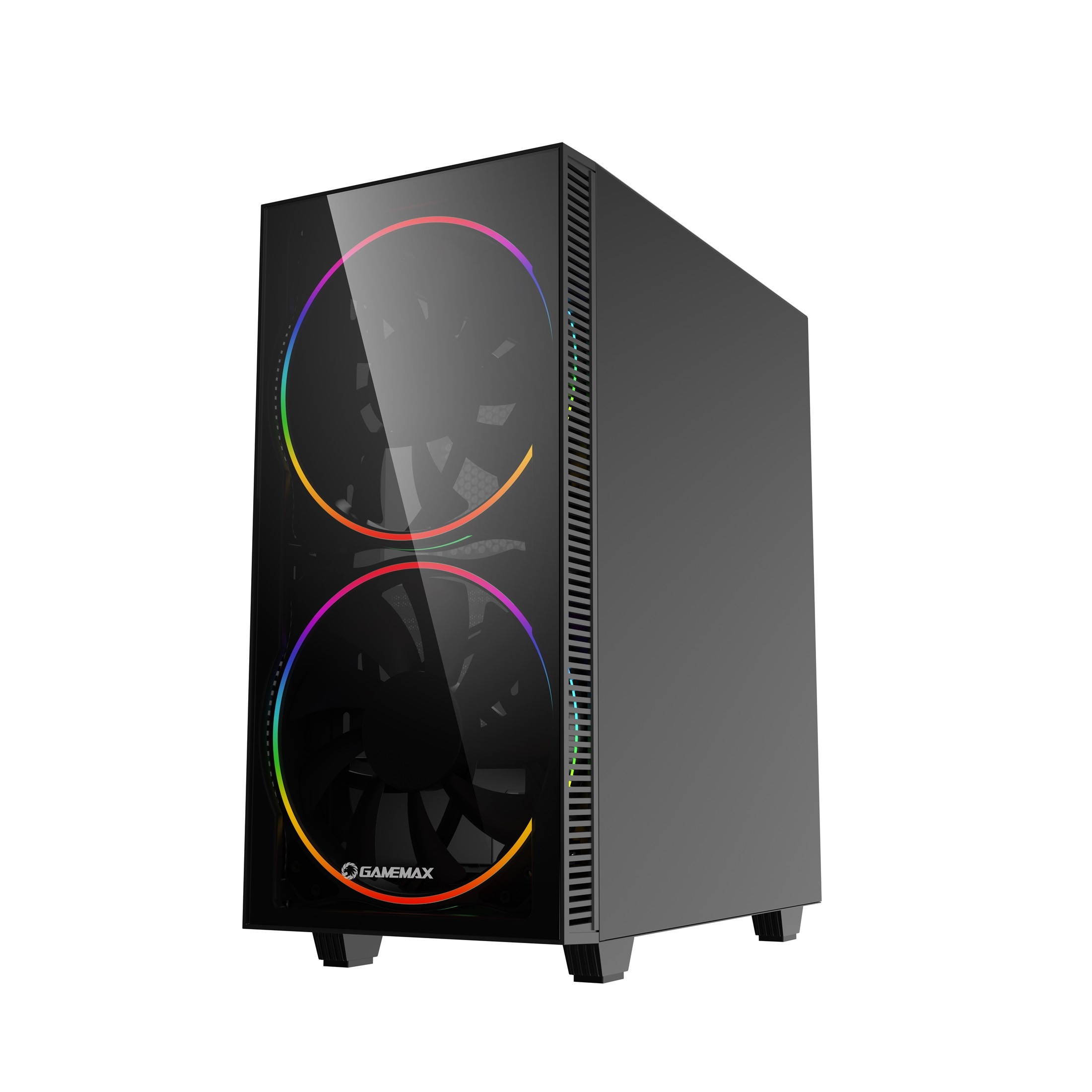 GAMEMAX Gaming-PC »Black Hole 7581 AMD Ryzen 5 7500F RTX 5060 32GB DDR5 1TB SSD« Windows 11, DDR5 RAM