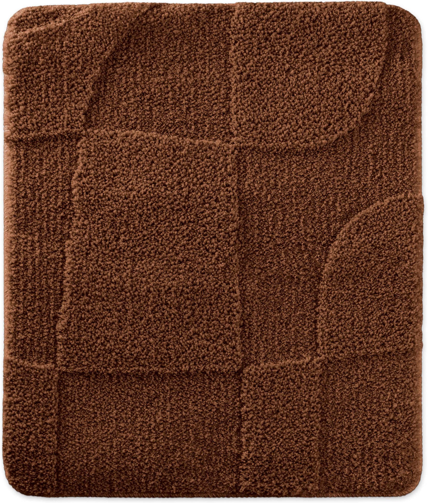 Wecon home Badematte »Davie« Höhe 25 mm rutschhemmend beschichtet schnell trocknend Badteppich, Hoch-Tief-Effekt, weich, rutschhemmend, waschbar, getuftet
