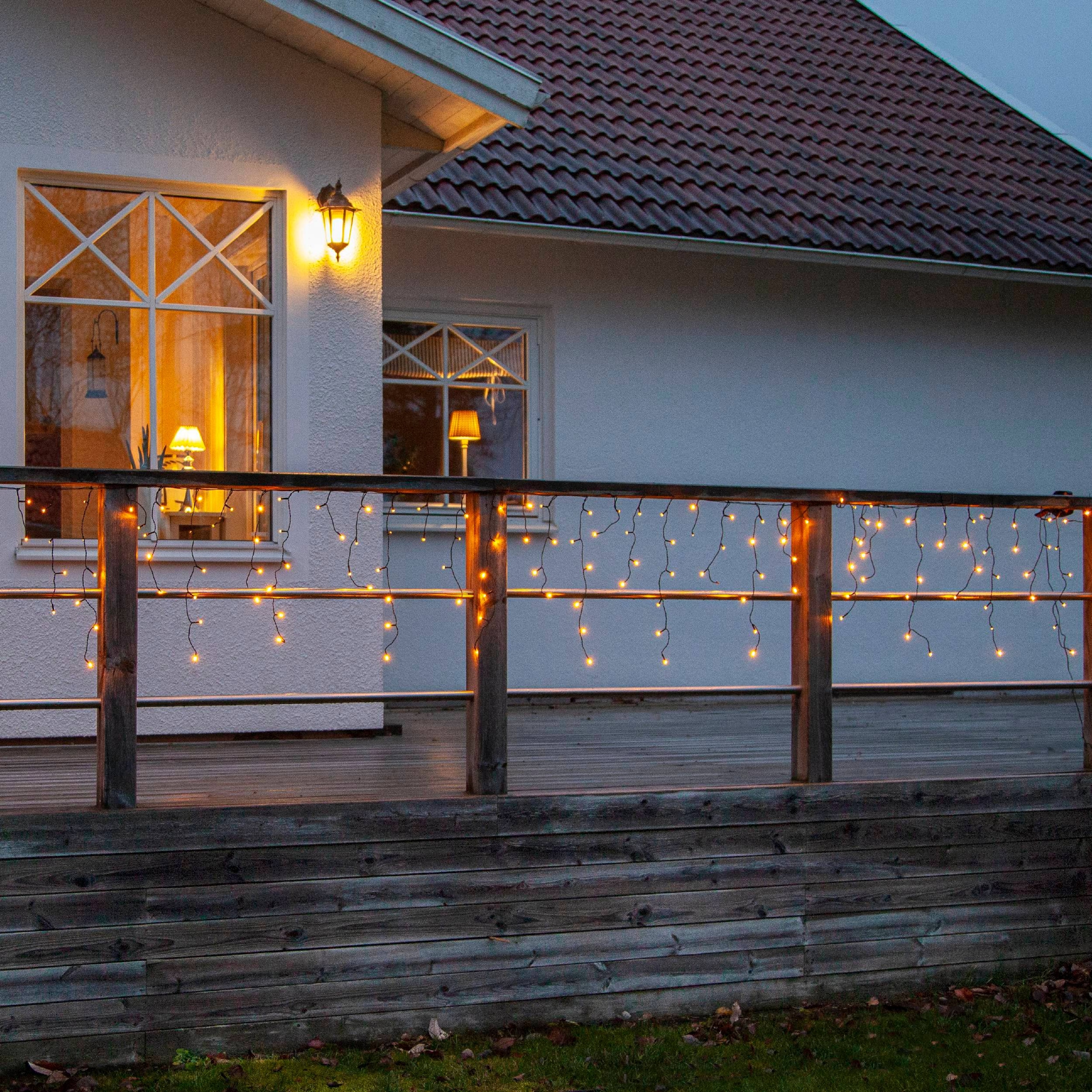 EGLO LED-Lichterkette »GOLDEN WARM WHITE«, 960 St.-flammig, Lichterkette außen, Outdoor-Lichtervorhang, extra-warmweiß, 23,9 m