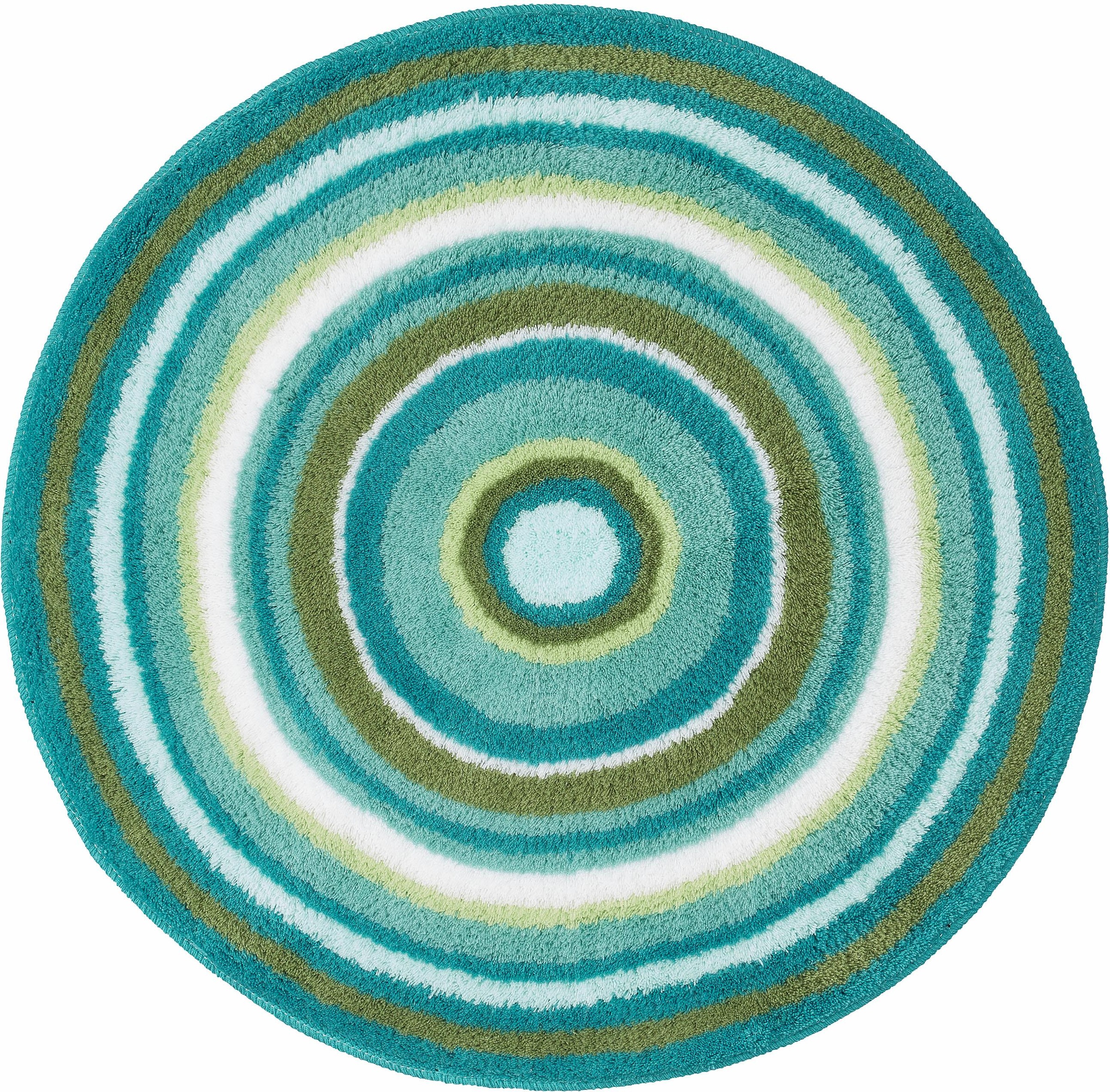 Kleine Wolke Badematte »Mandala«, rutschhemmend beschichtet, fußbodenheizungsgeeignet, Badteppich, modernes Design, gestreift, waschbar